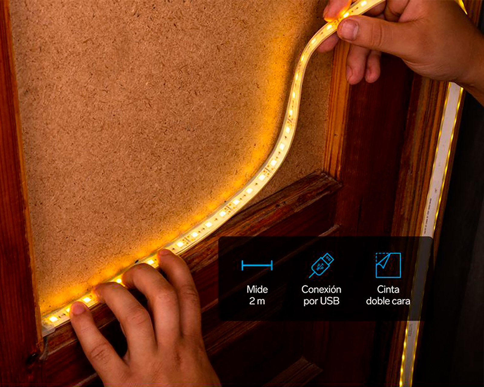 Foto 4 pulgar | Foto 3 | Tira de Luz Steren 2 m Multicolor y Cálida