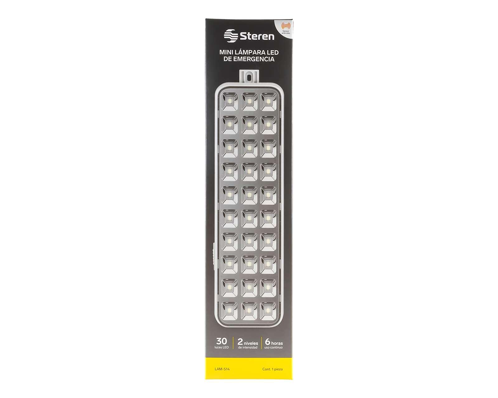 Foto 2 pulgar | Foto 1 | Lámpara LED de emergencia Steren LAM-514 Recargable