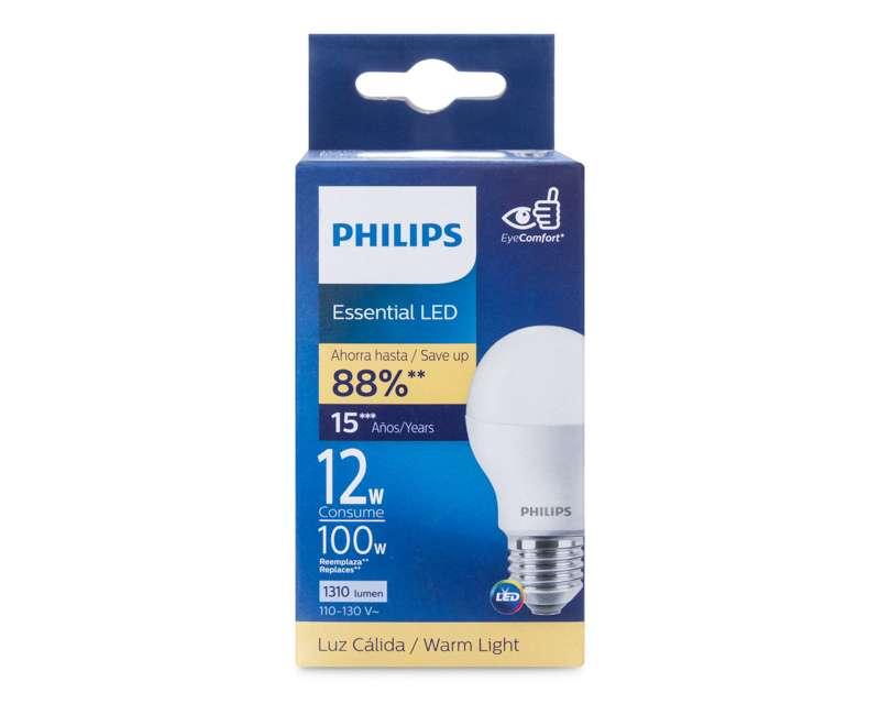 Foco LED Philips 12 W Luz Cálida