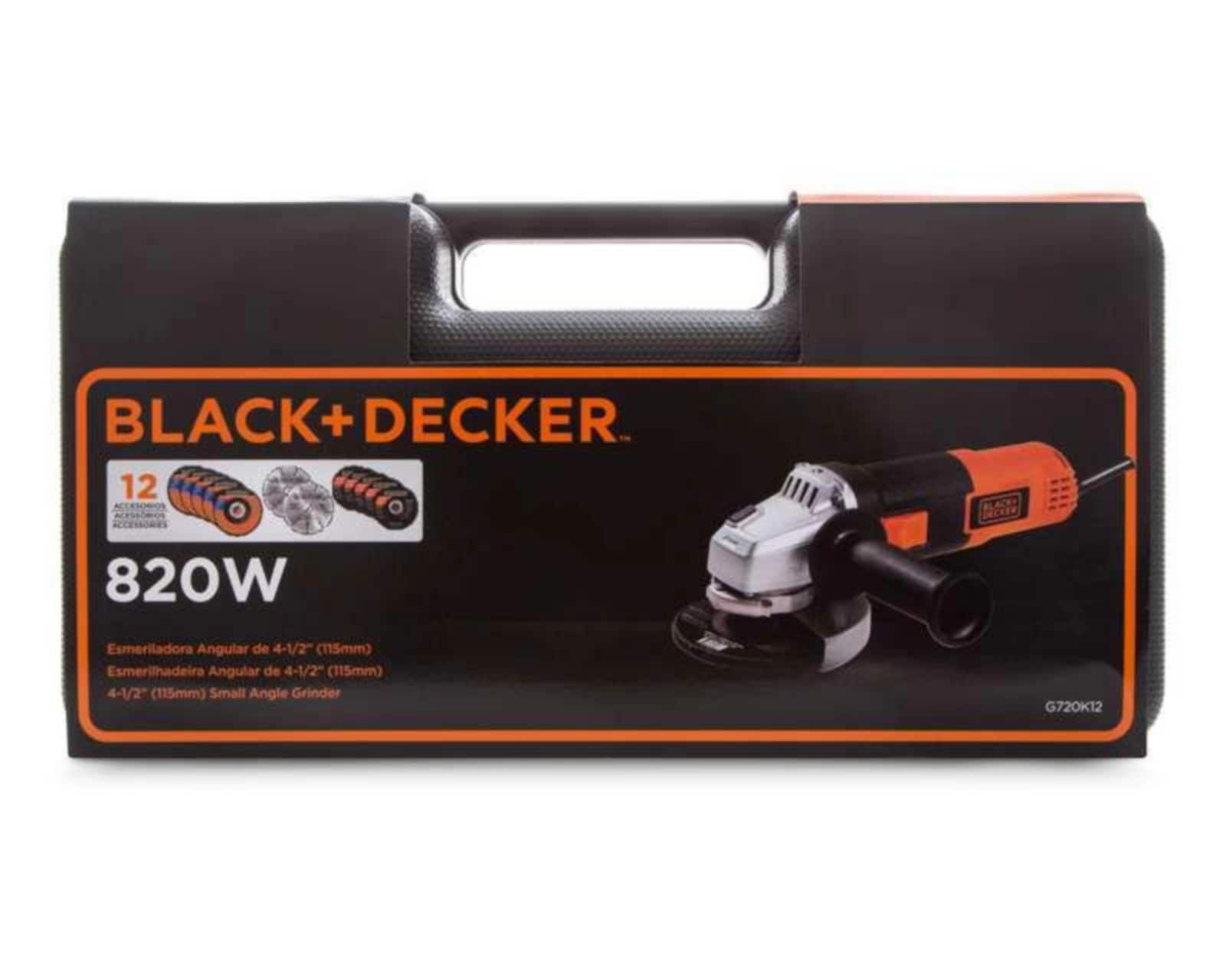 Foto 5 pulgar | Foto 4 | Esmeriladora Angular Black+Decker G720K12-B3 820 W