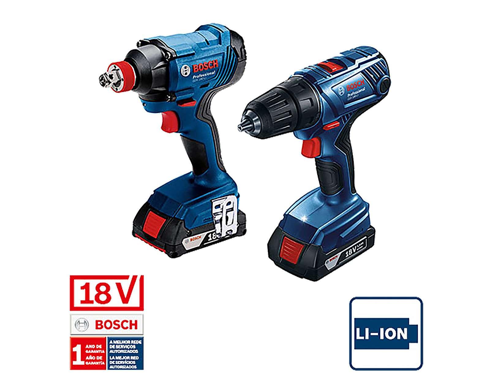 Foto 3 | Foto 3 | Rotomartillo y Llave de Impacto Bosch GSB180+GDX180 18 v