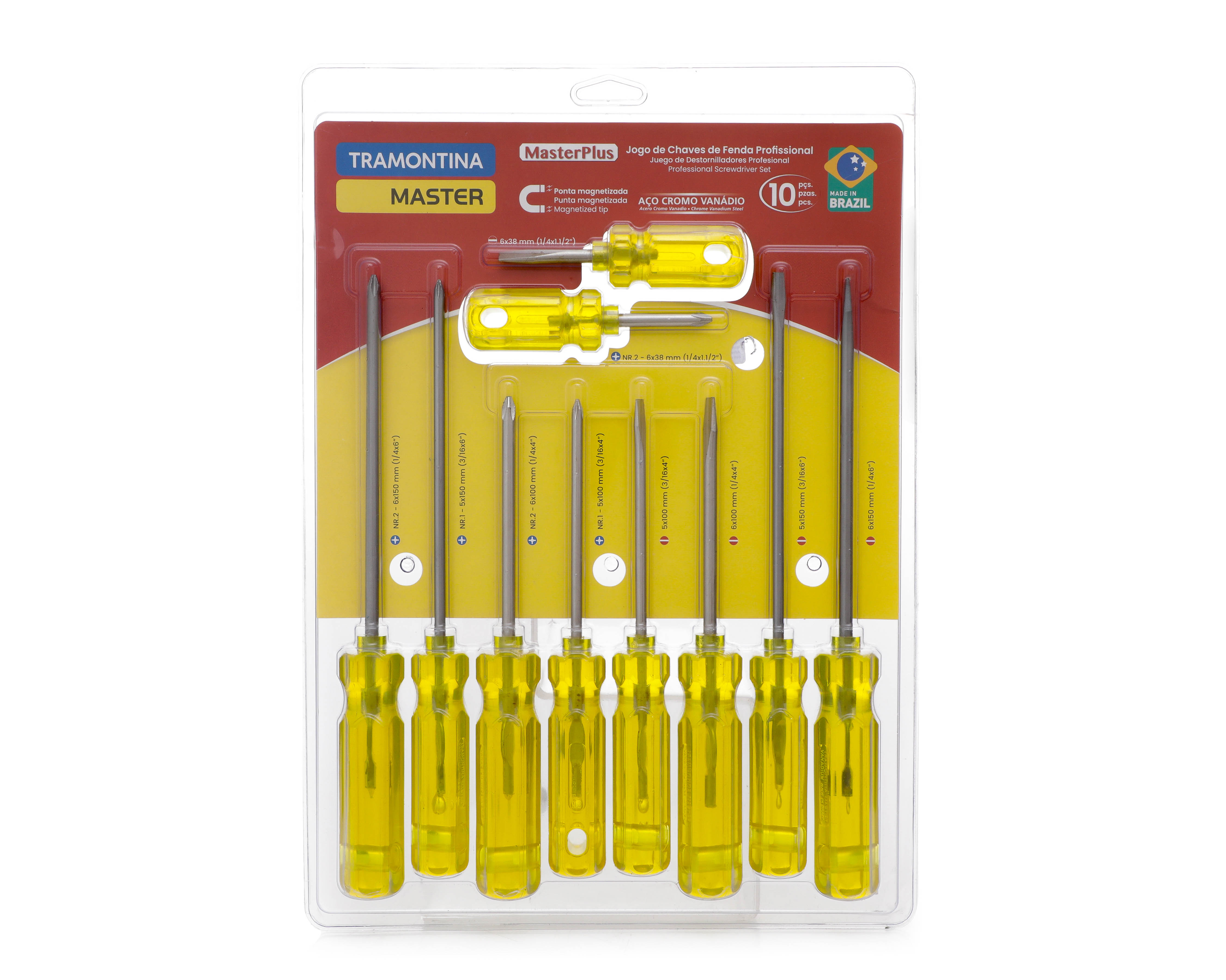 Foto 2 pulgar | Foto 1 | Juego de Herramientas Tramontina Destor 10P 41530/510 10 Piezas