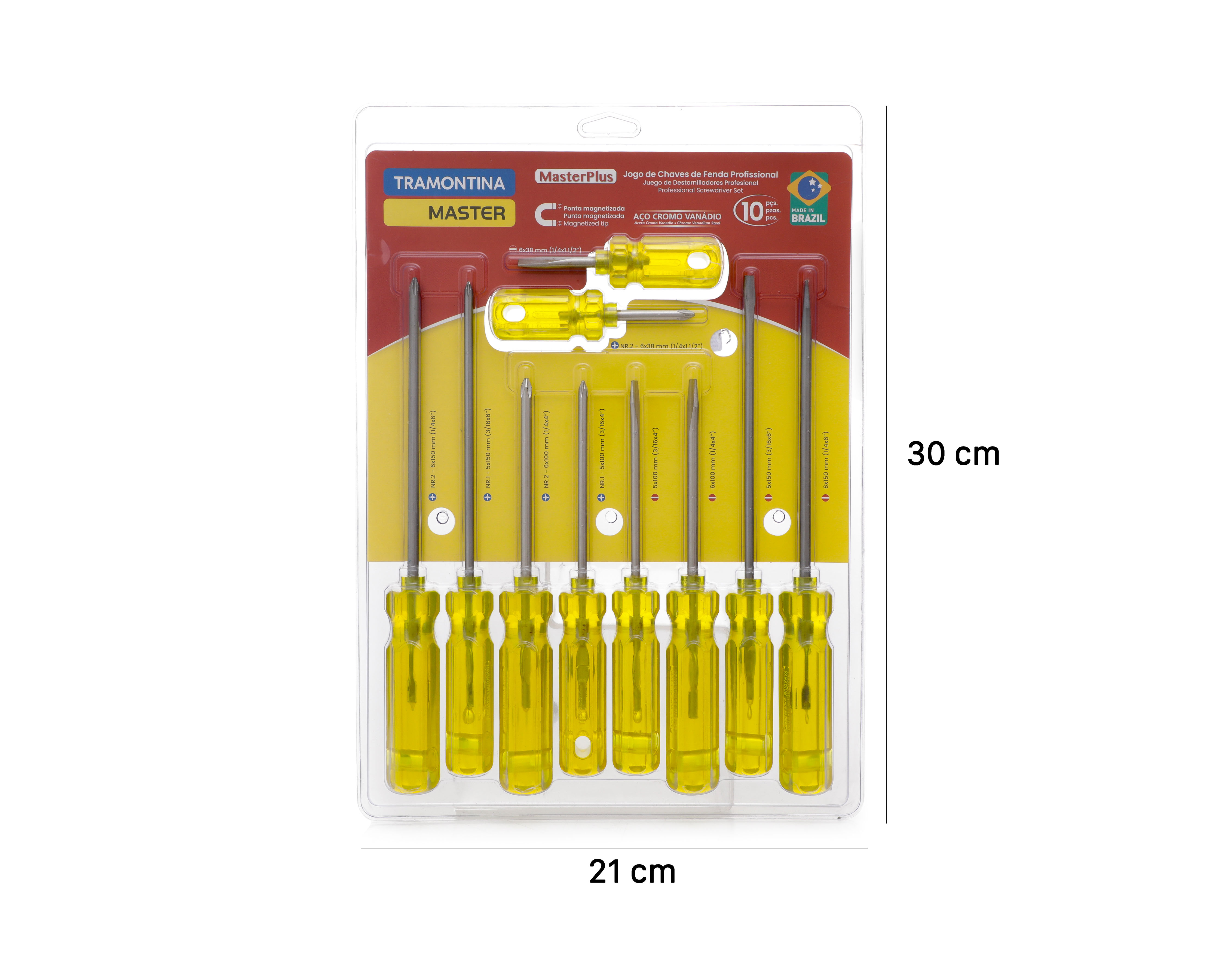 Foto 6 pulgar | Foto 5 | Juego de Herramientas Tramontina Destor 10P 41530/510 10 Piezas