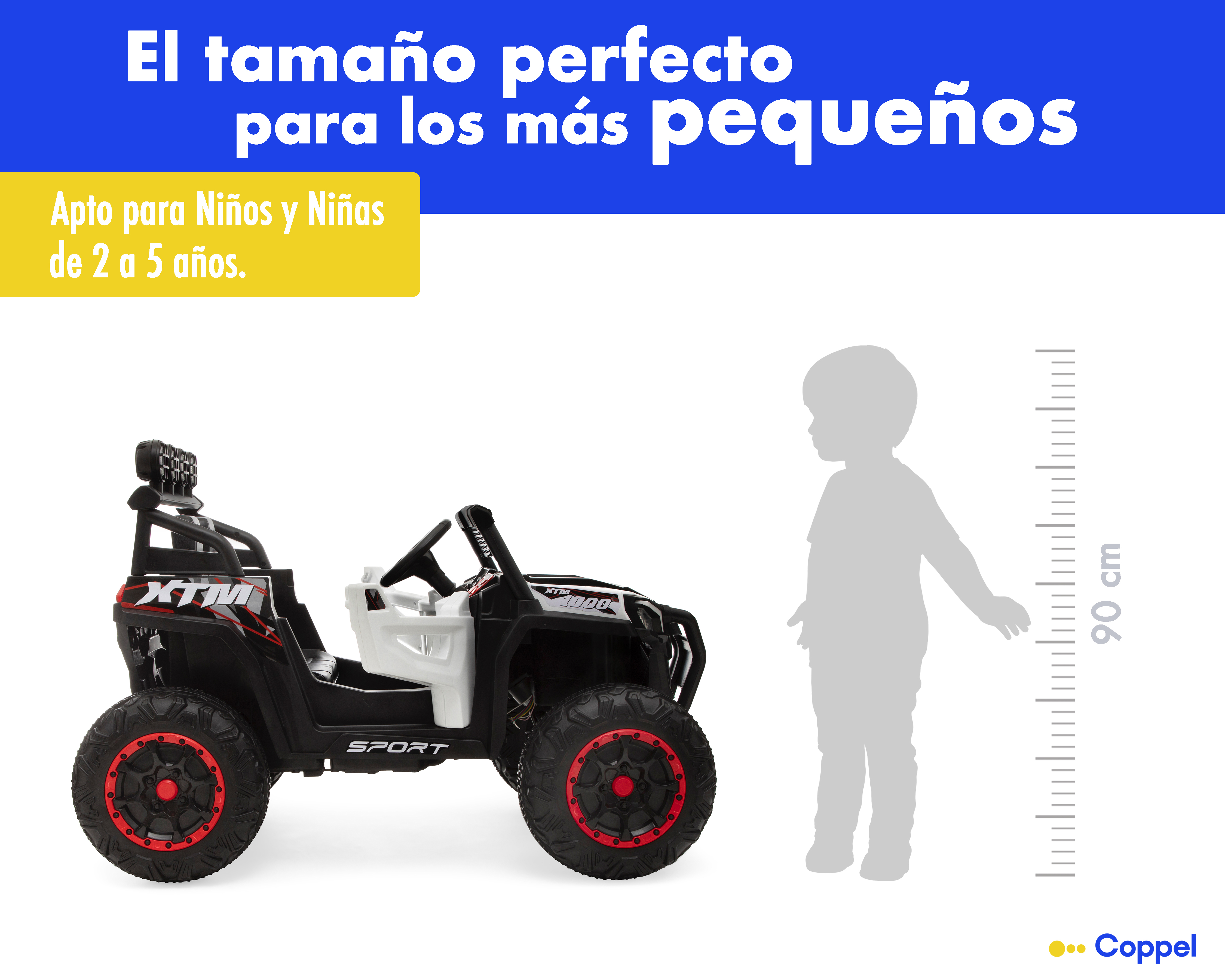 Foto 10 | Foto 10 | Montable Eléctrico Funzone Buggy Blanco