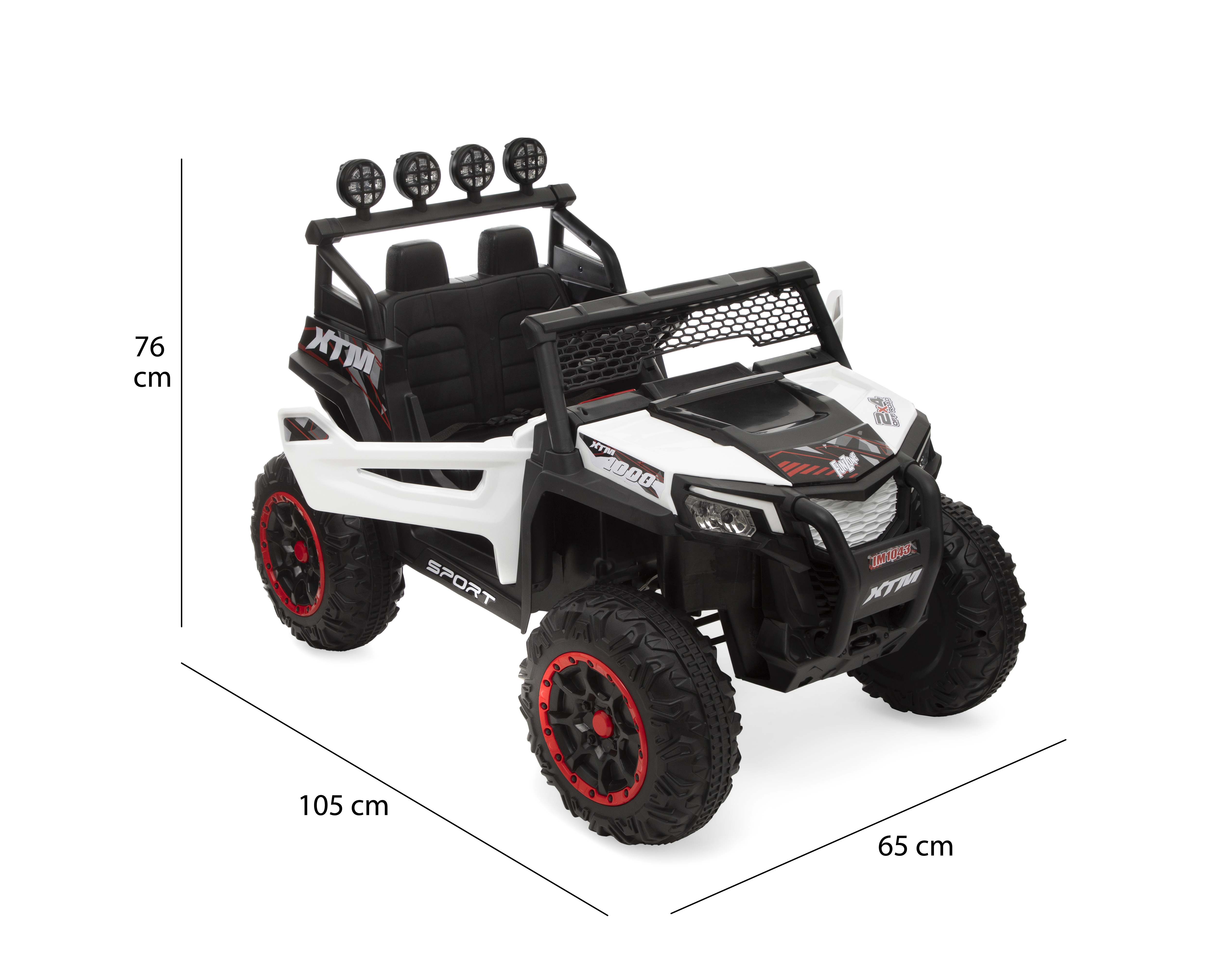 Foto 9 pulgar | Foto 8 | Montable Eléctrico Funzone Buggy Blanco