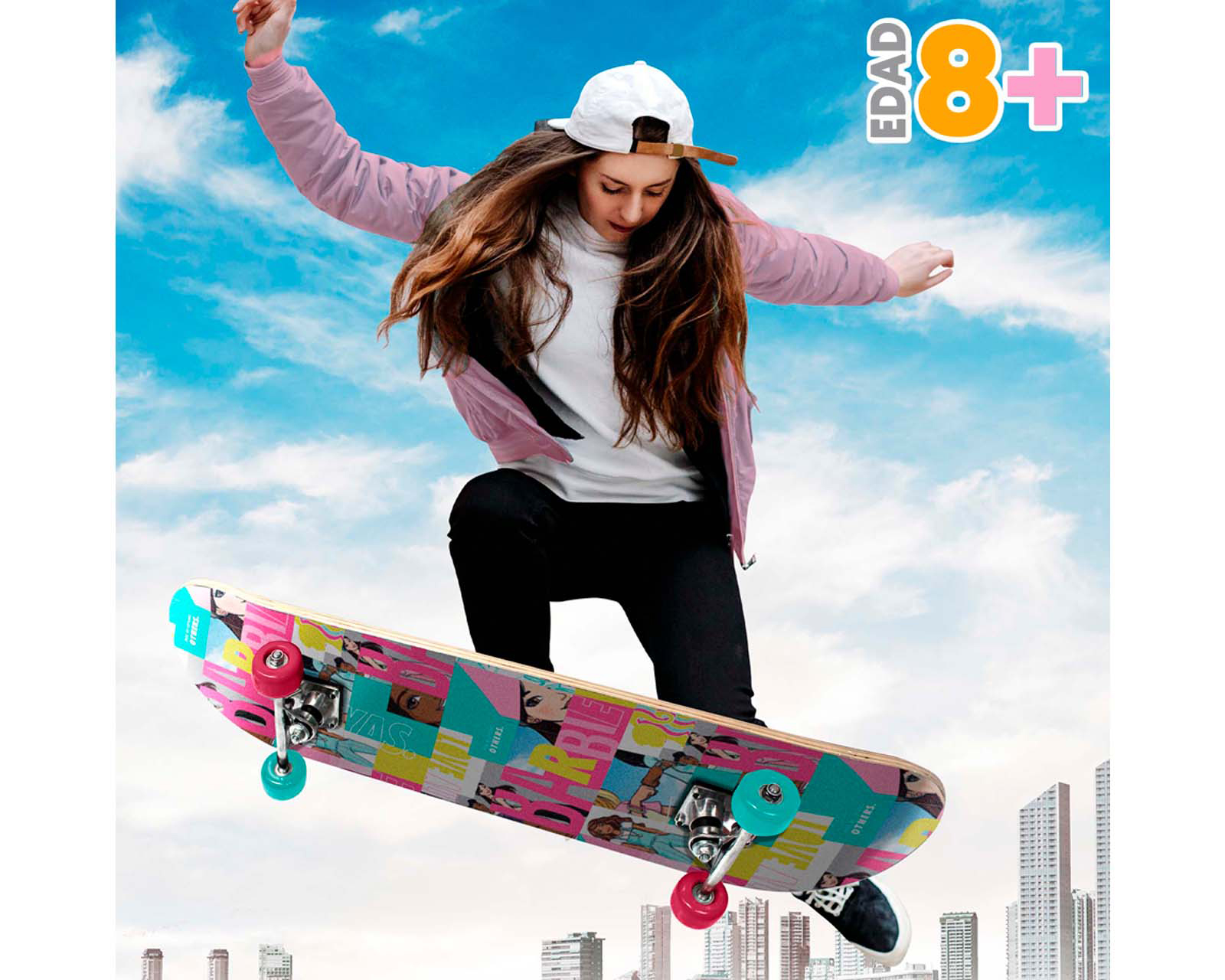 Foto 5 pulgar | Foto 4 | Patineta Apache Barbie SBBB31-B