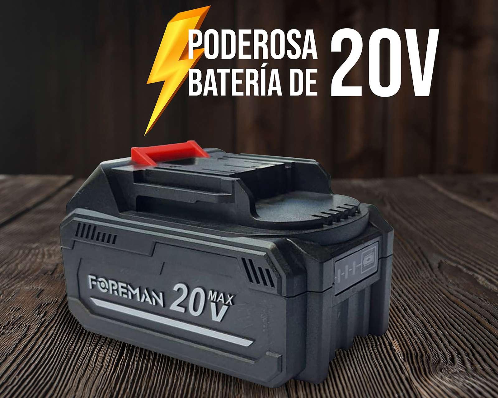 Foto 6 pulgar | Foto 5 | Esmeriladora Foreman ANG INAL 20V FO57472
