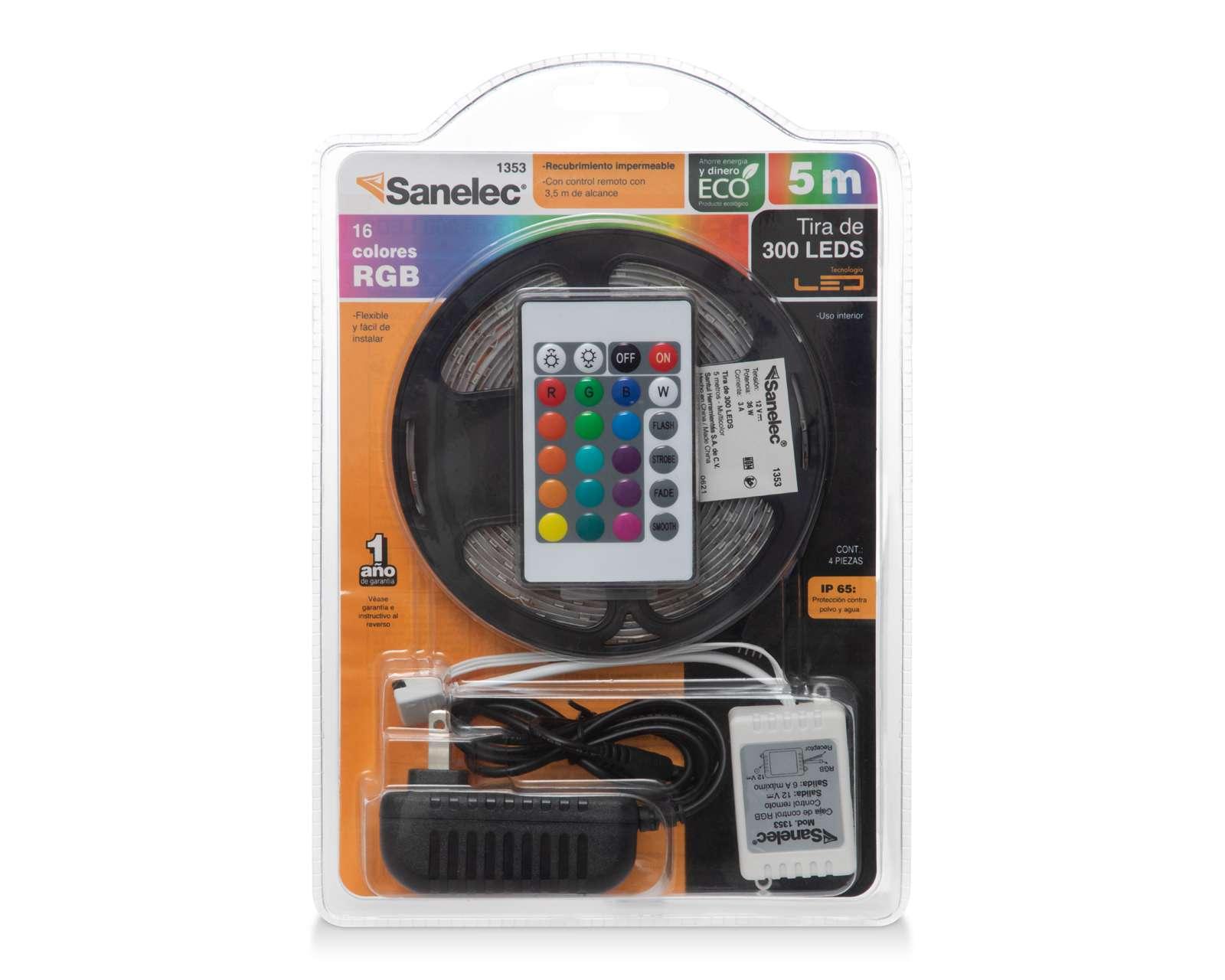 Foto 2 | Foto 2 | Tira de Luz Sanelec 5 metros Multicolor