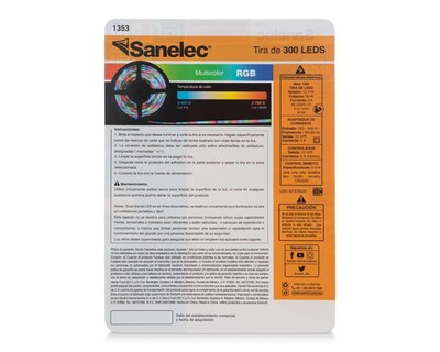 Foto 3 | Foto 3 | Tira de Luz Sanelec 5 metros Multicolor