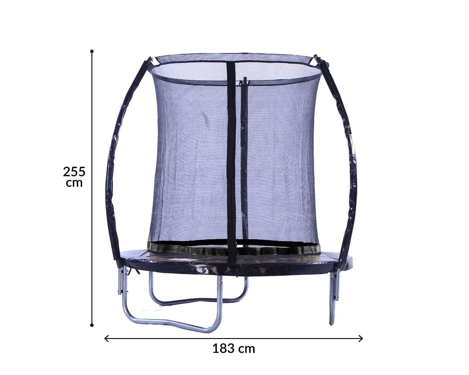 Foto 4 pulgar | Foto 3 | Trampolín Jump Jump Jump Negro 6 Pies