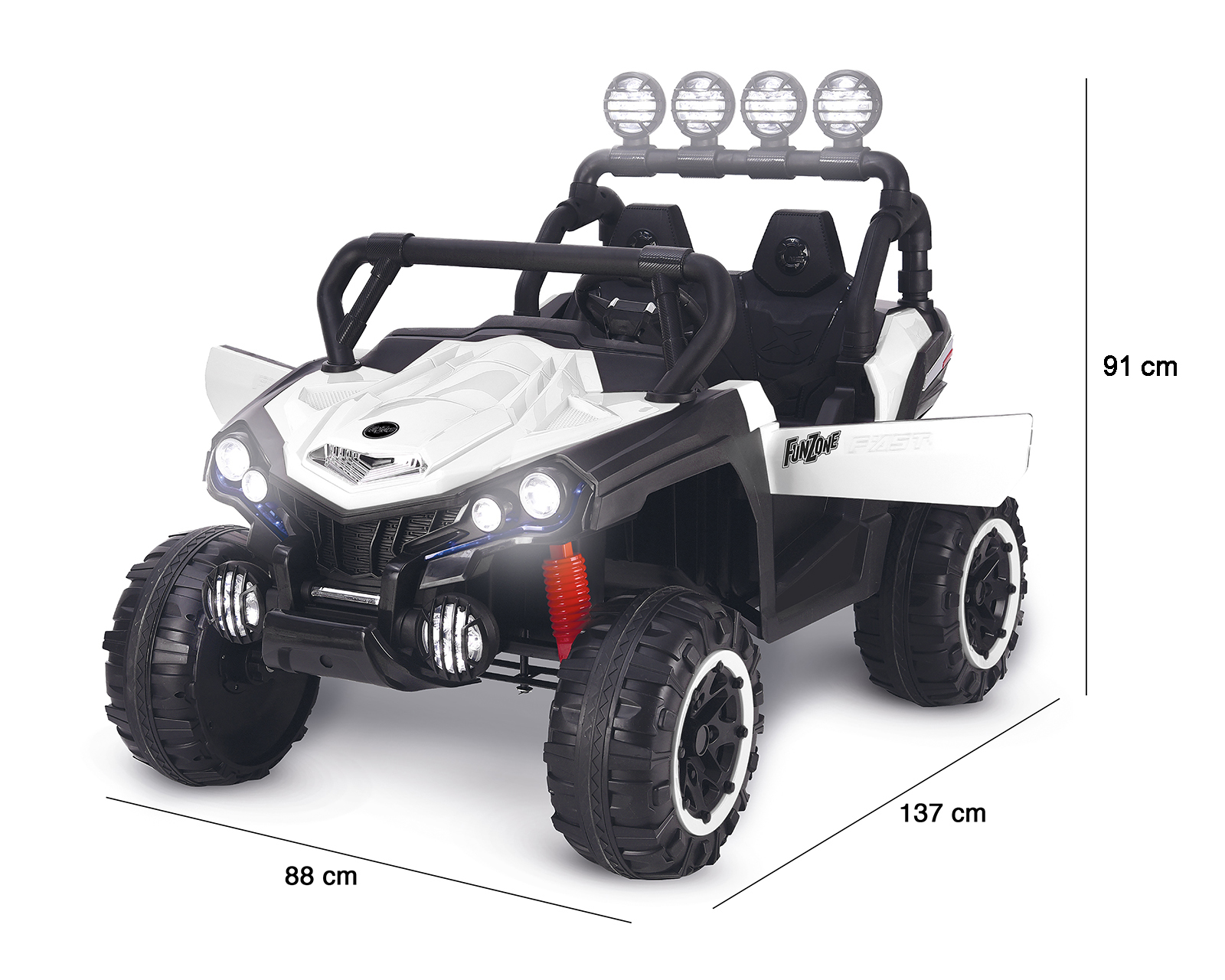 Foto 10 pulgar | Foto 9 | Montable Eléctrico Funzone Blanco