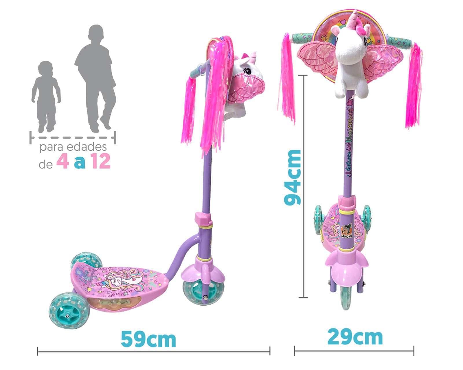 Foto 3 | Foto 3 | Scooter Flying Wheel Rush Girl Unicorn con Luces