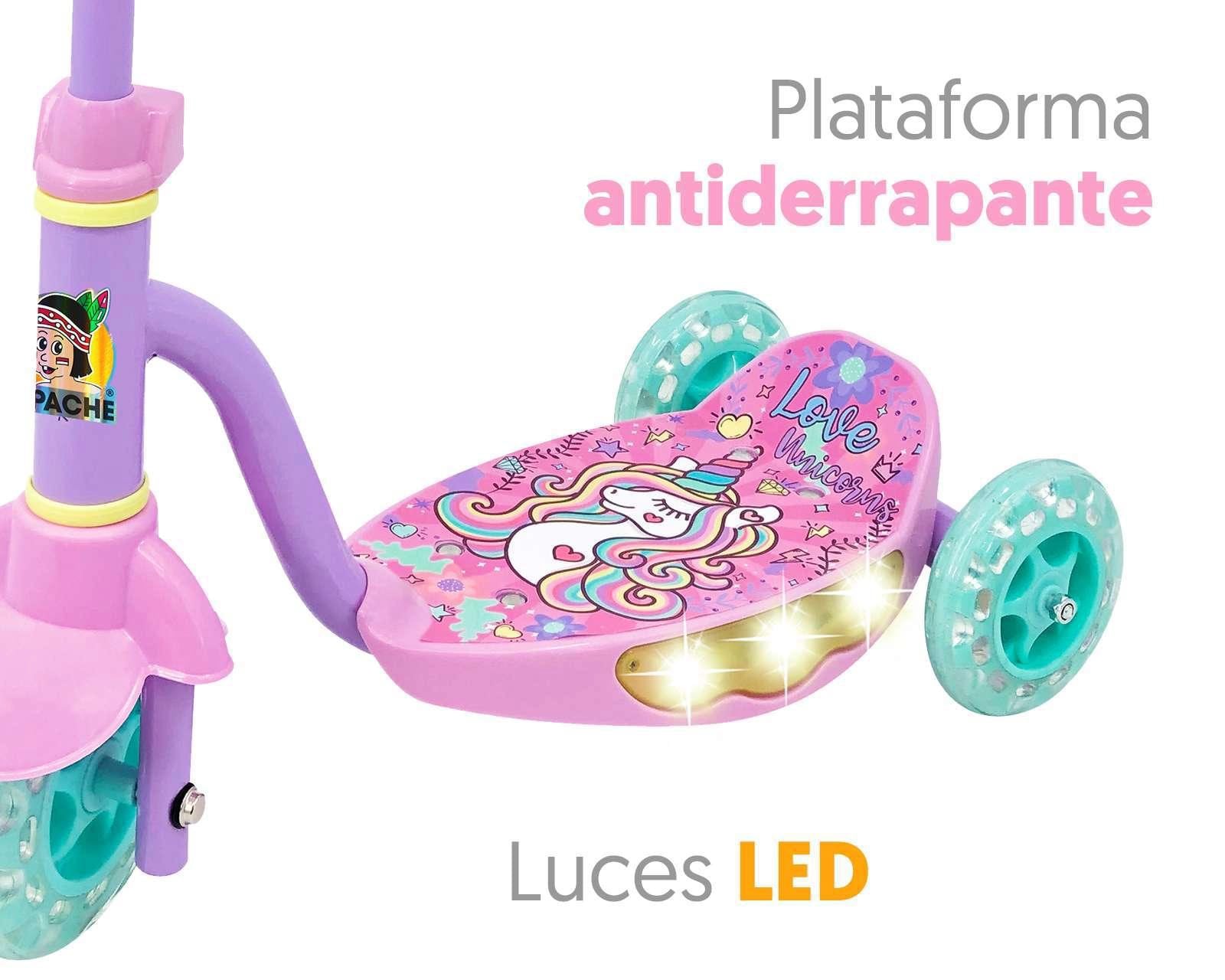 Foto 5 | Foto 5 | Scooter Flying Wheel Rush Girl Unicorn con Luces