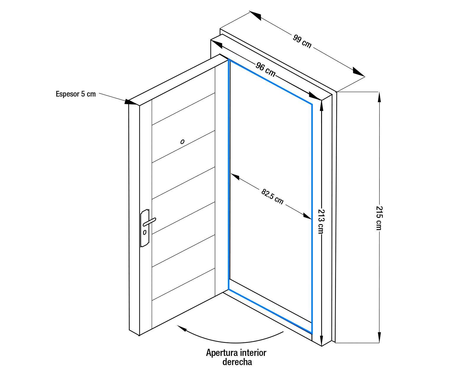 Foto 5 | Foto 5 | Puerta de Seguridad Eversafe de Acero para Exterior de 96 x 213 cm