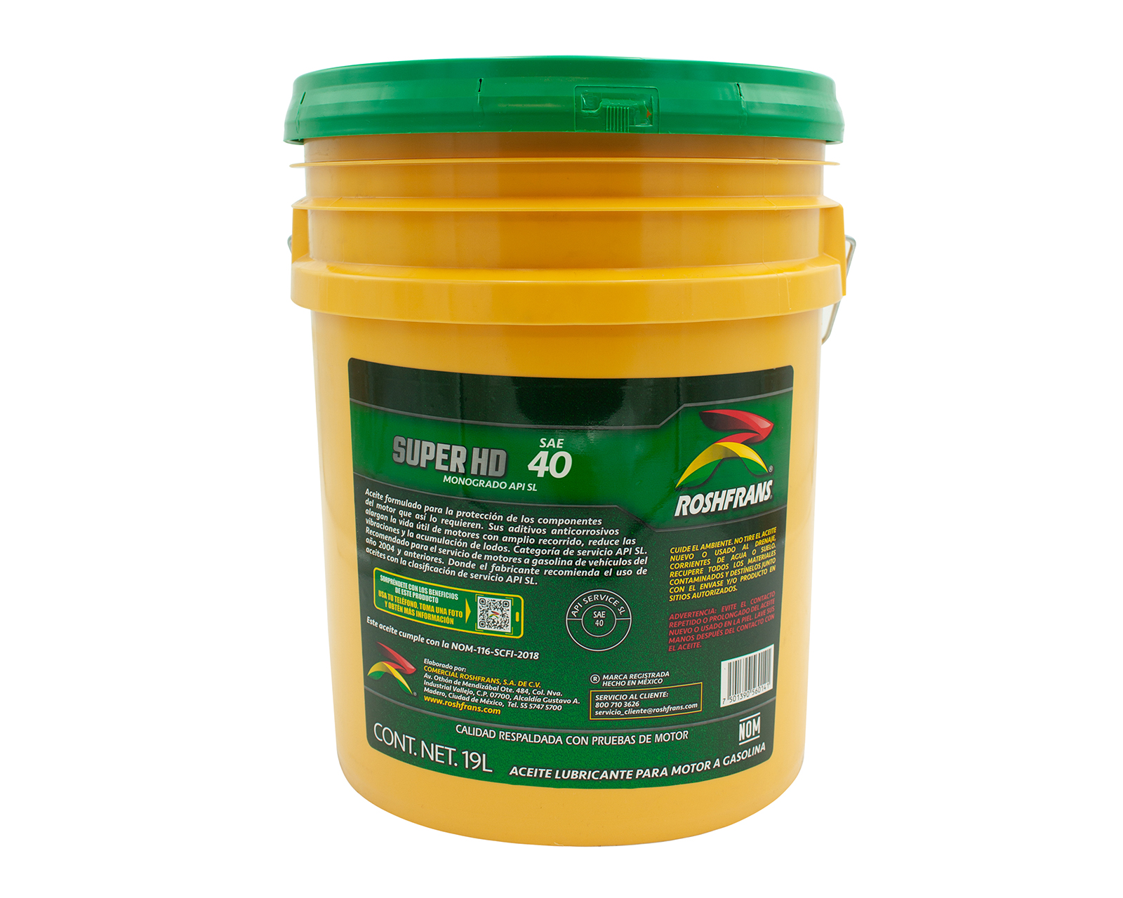Foto 5 pulgar | Foto 4 | Aceite Roshfrans para Motor de Automóvil Monogrado 19 l