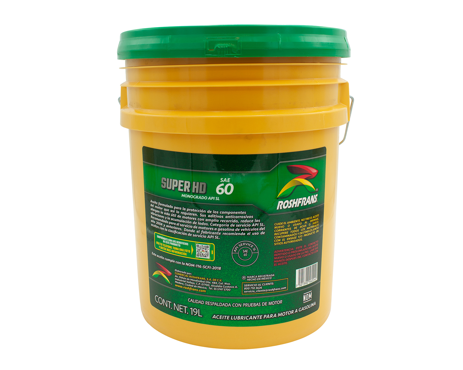 Foto 5 pulgar | Foto 4 | Aceite Roshfrans para Motor de Automóvil Monogrado 19 l