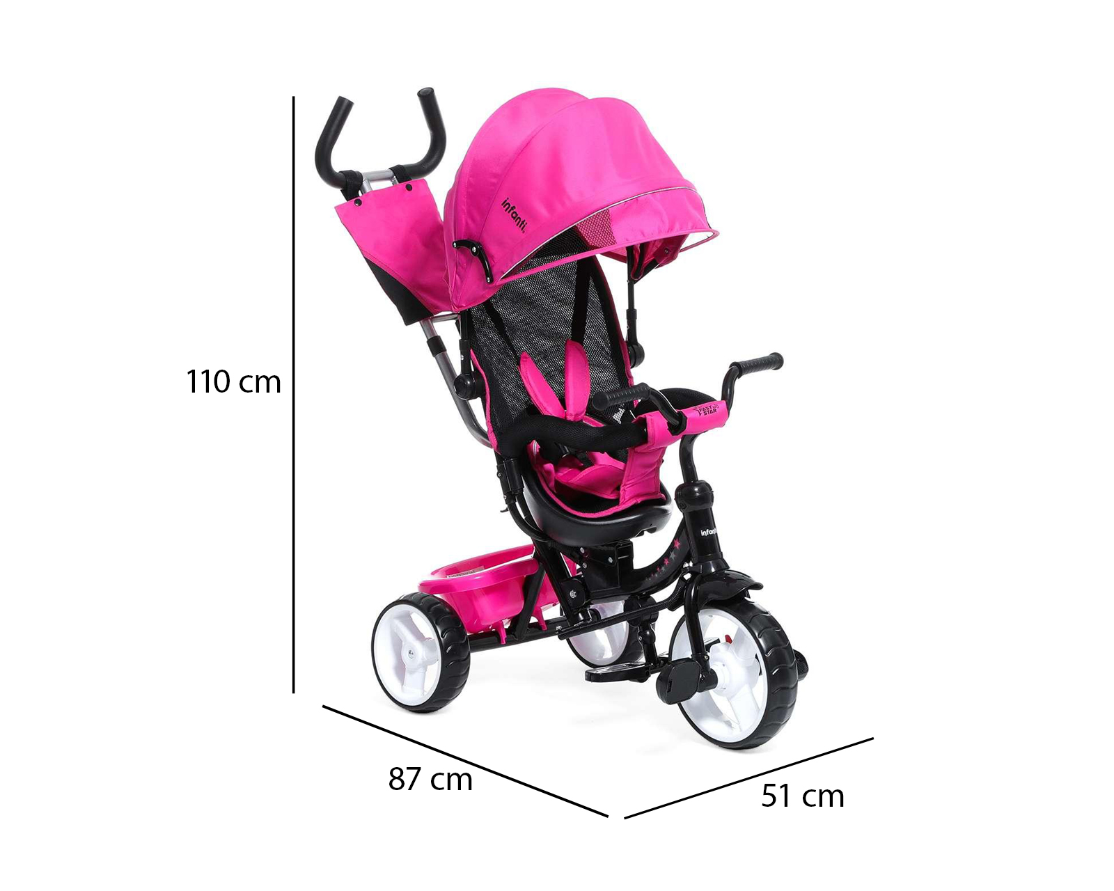 Foto 7 | Foto 7 | Triciclo Etapas Infanti 360 Grados con Toldo