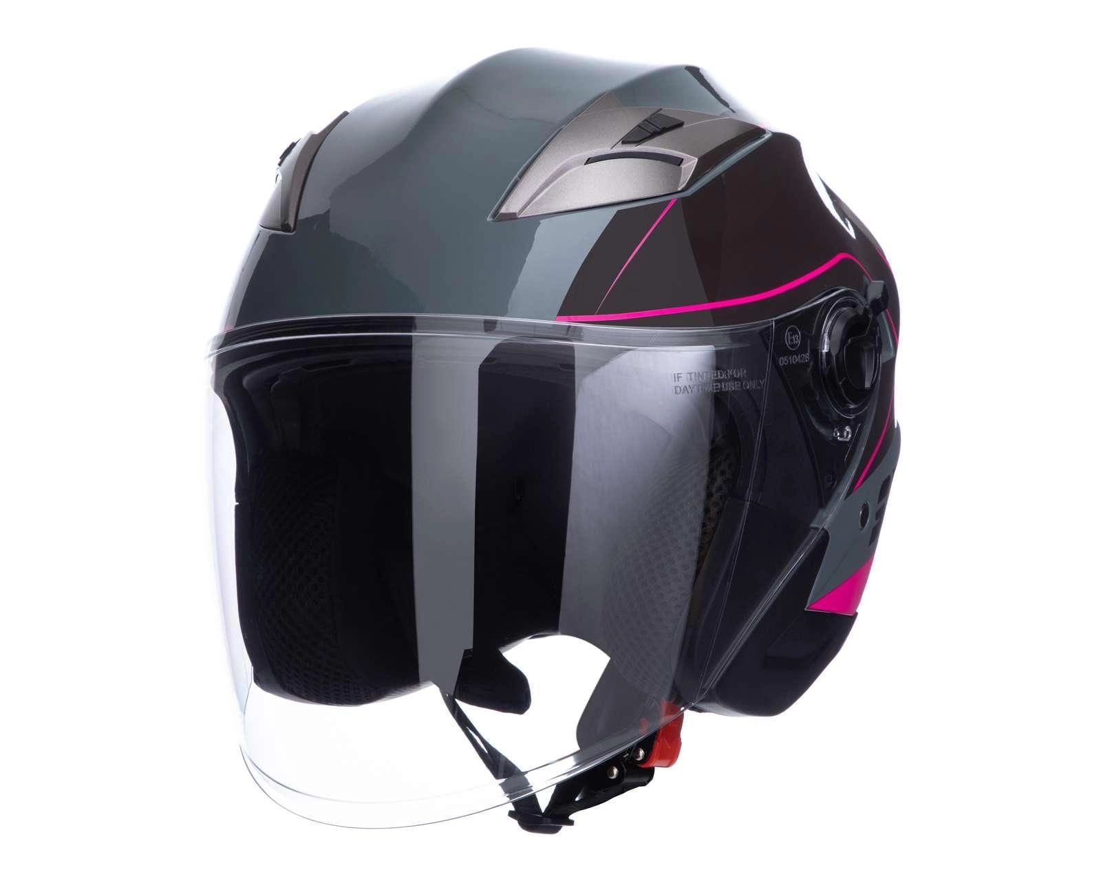 Foto 2 pulgar | Foto 1 | Casco para Motociclista Sleek Mediano Resistente a Rayos UV Negro