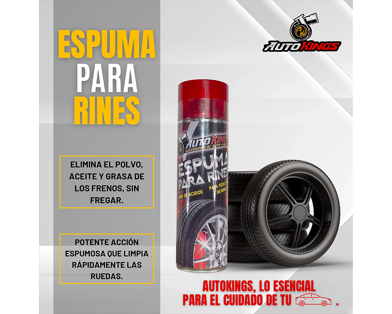 Foto 4 pulgar | Foto 3 | Espuma para Rines Autokings 440 ml