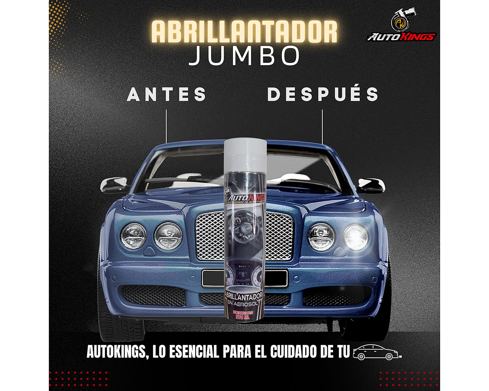 Foto 2 pulgar | Foto 1 | Abrillantador para Automóvil Autokings en Aerosol