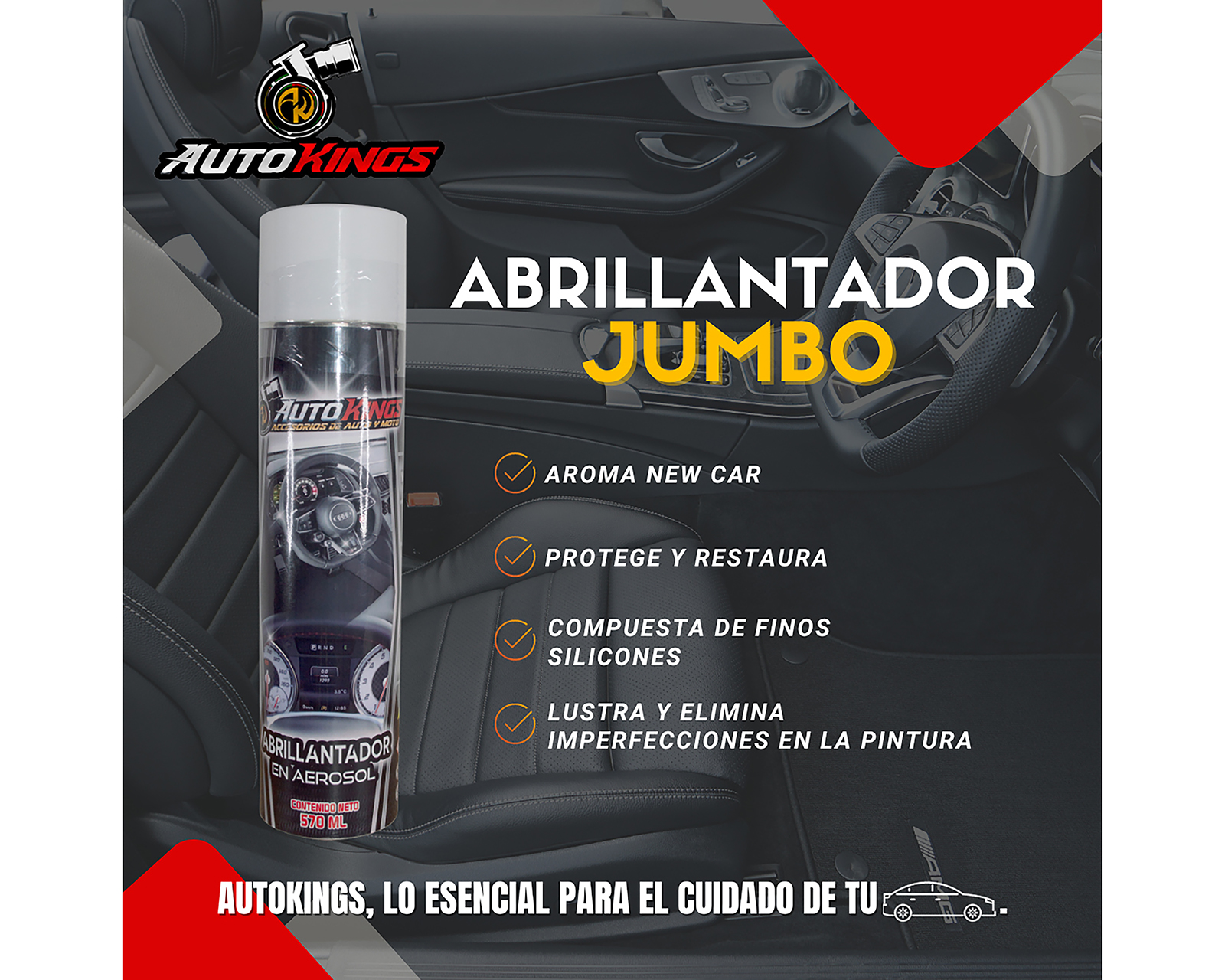 Foto 4 pulgar | Foto 3 | Abrillantador para Automóvil Autokings en Aerosol