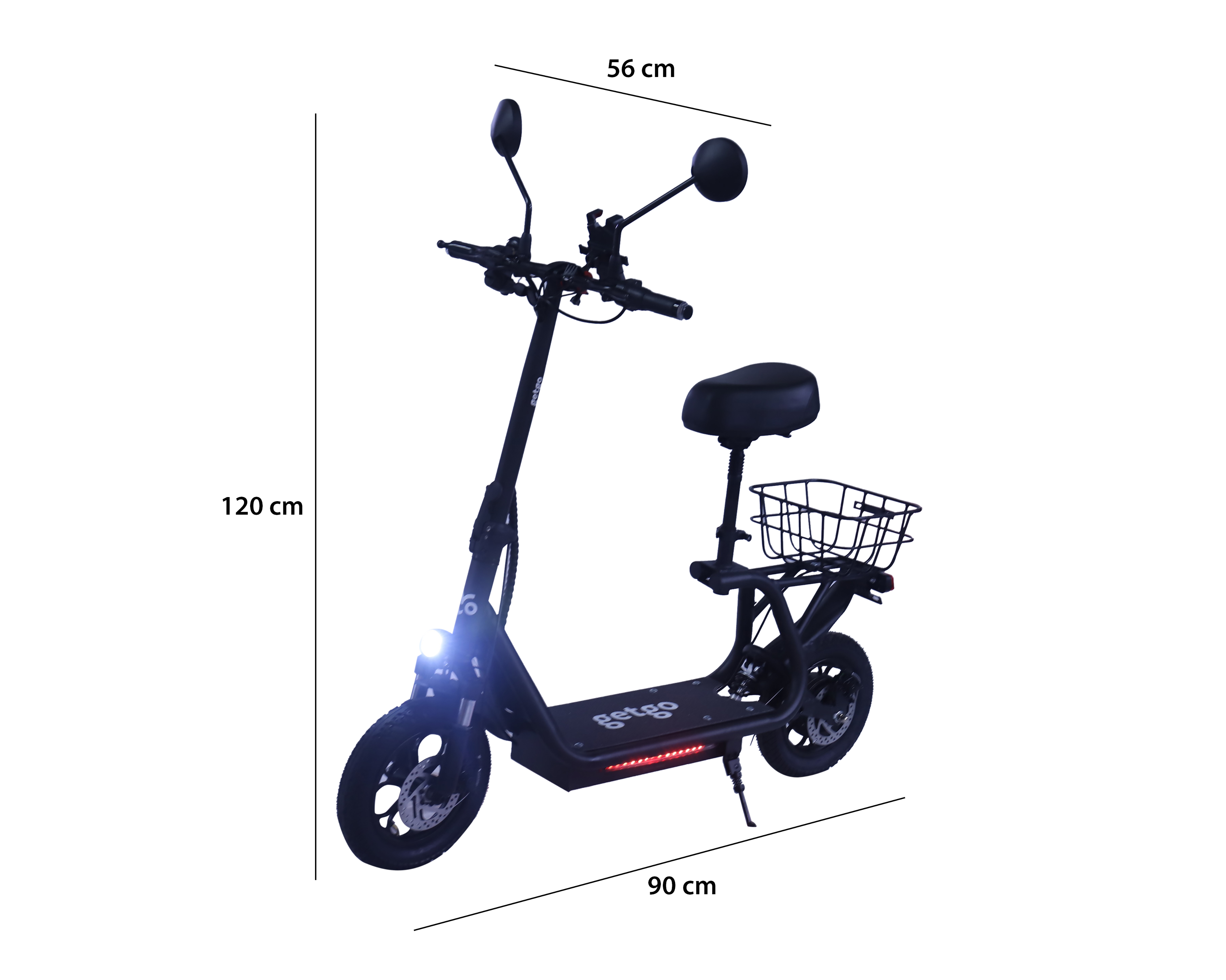 Foto 9 pulgar | Foto 8 | Scooter Eléctrico GetGo City hasta 25 km/h Negro