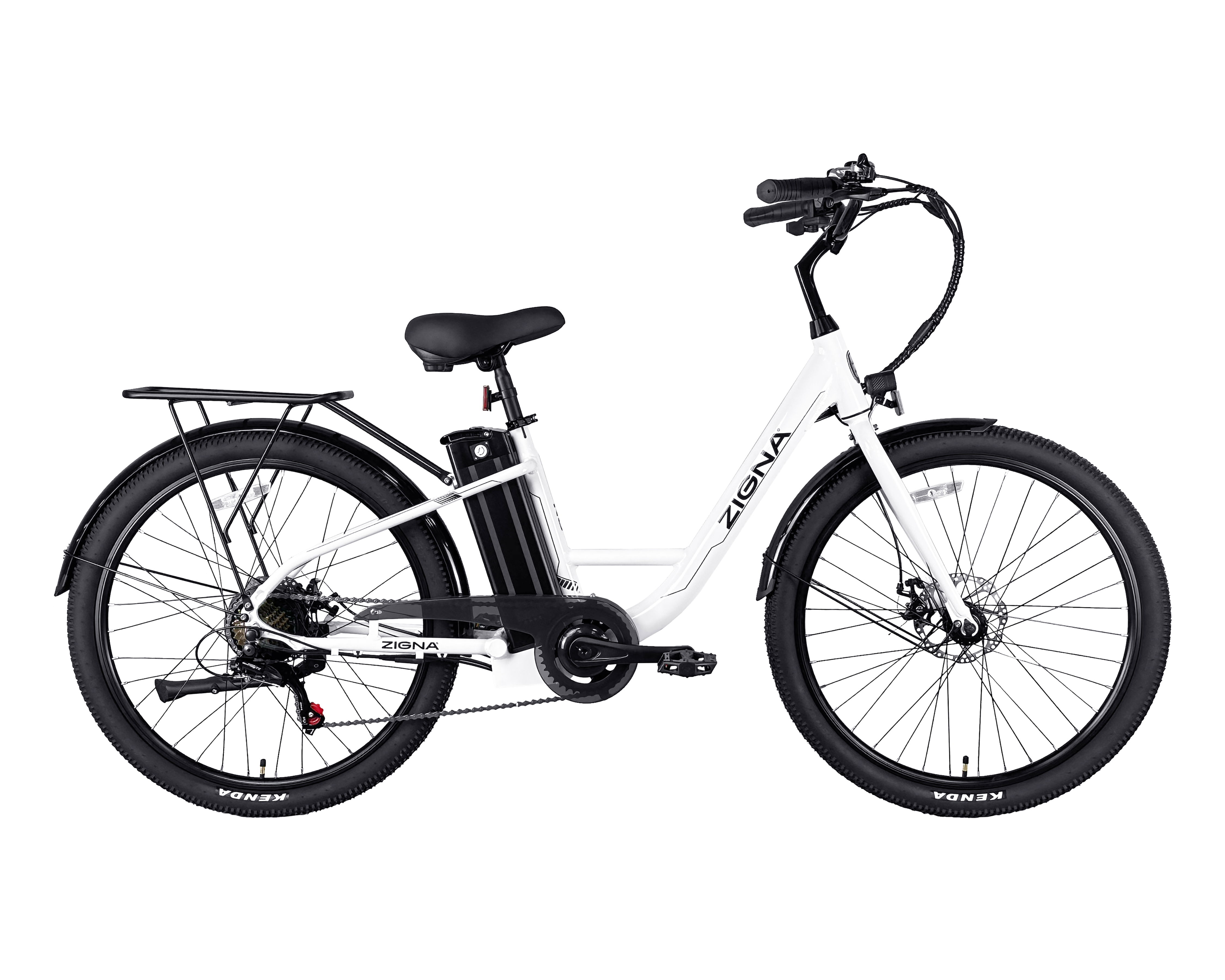 Foto 3 pulgar | Foto 2 | Bicicleta Urbana Zigna E-Go Rodada 26" Blanco