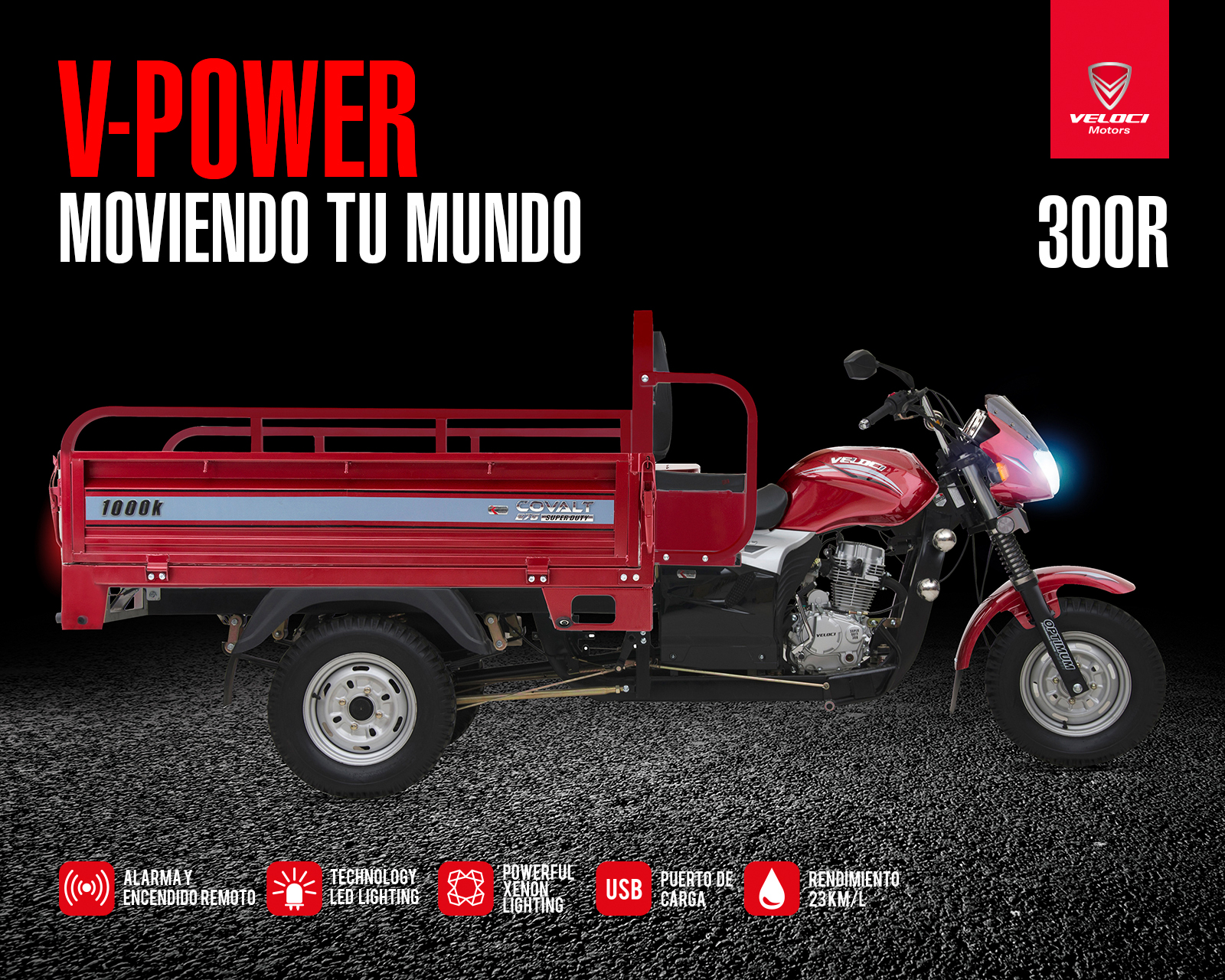 Foto 4 pulgar | Foto 3 | Motocarro Veloci Covalt Superduty 300 cc 2024