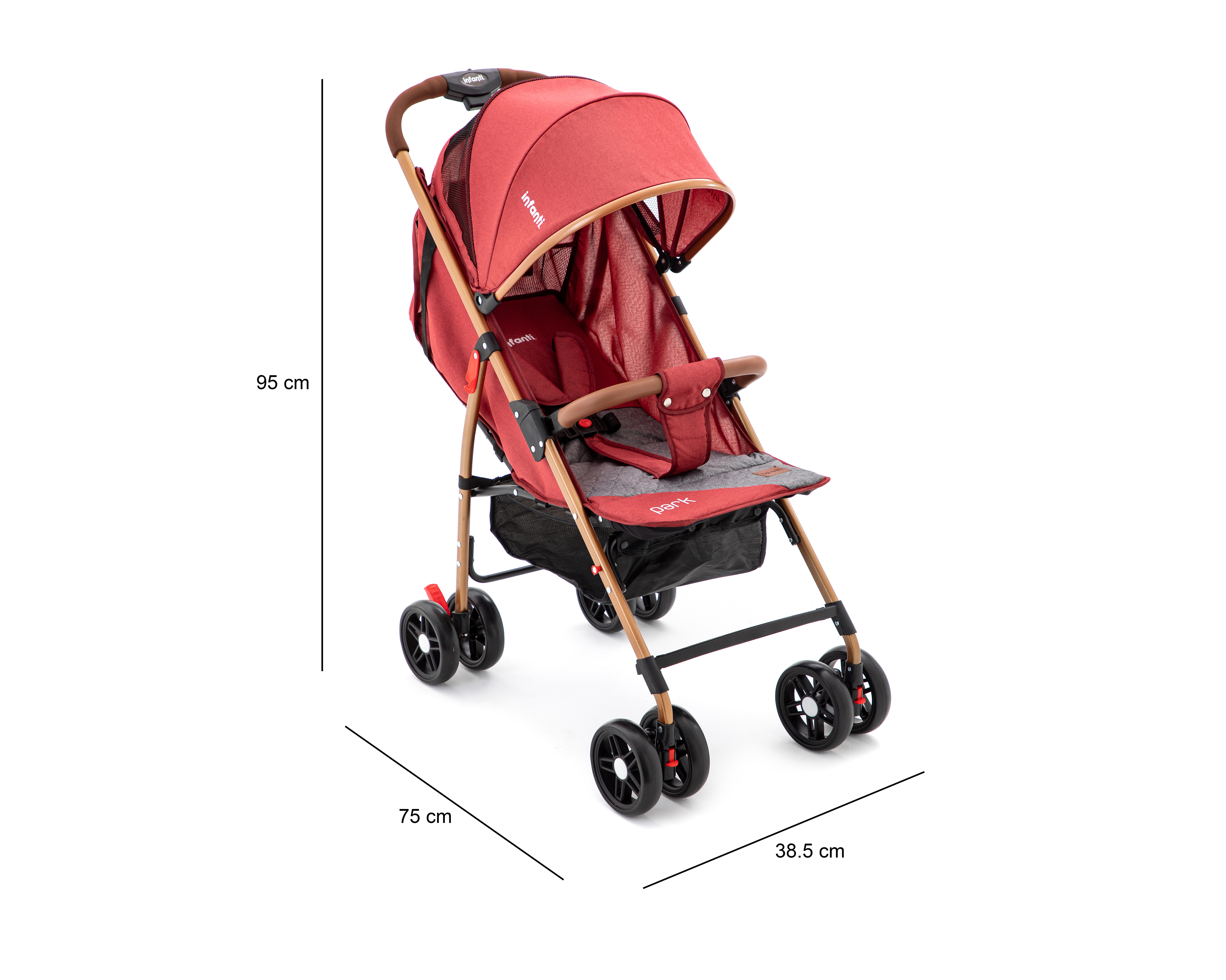 Foto 7 pulgar | Foto 6 | Carriola Infanti Park Roja