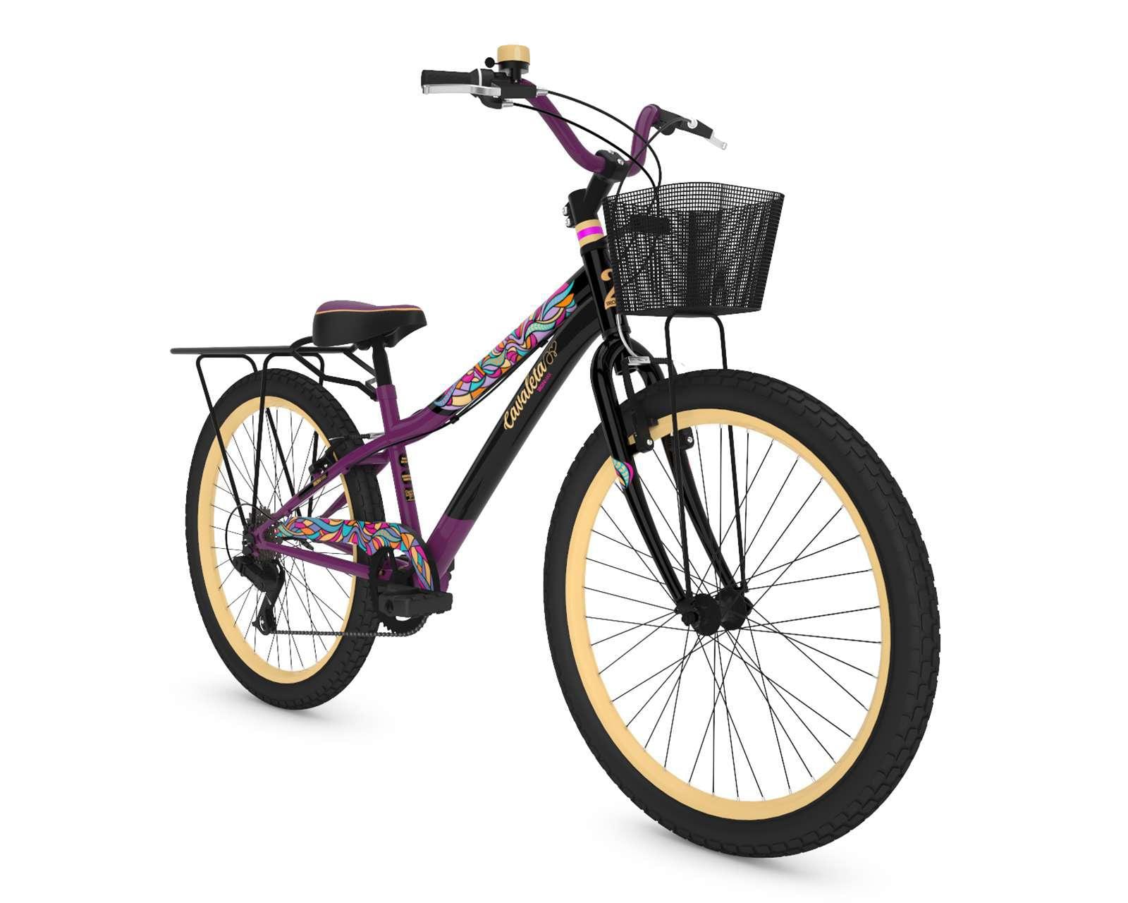 Foto 2 pulgar | Foto 1 | Bicicleta Urbana Ironmax Cavaleta  26" Morada