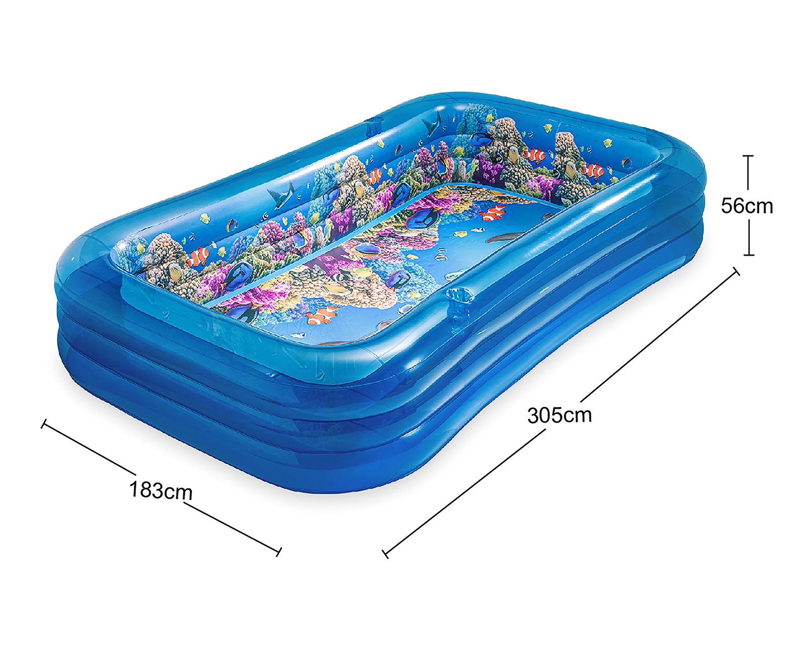 Foto 6 | Foto 6 | Alberca Infantil Rectangular Funsicle 1030 L 183 x 305 x 56 cm