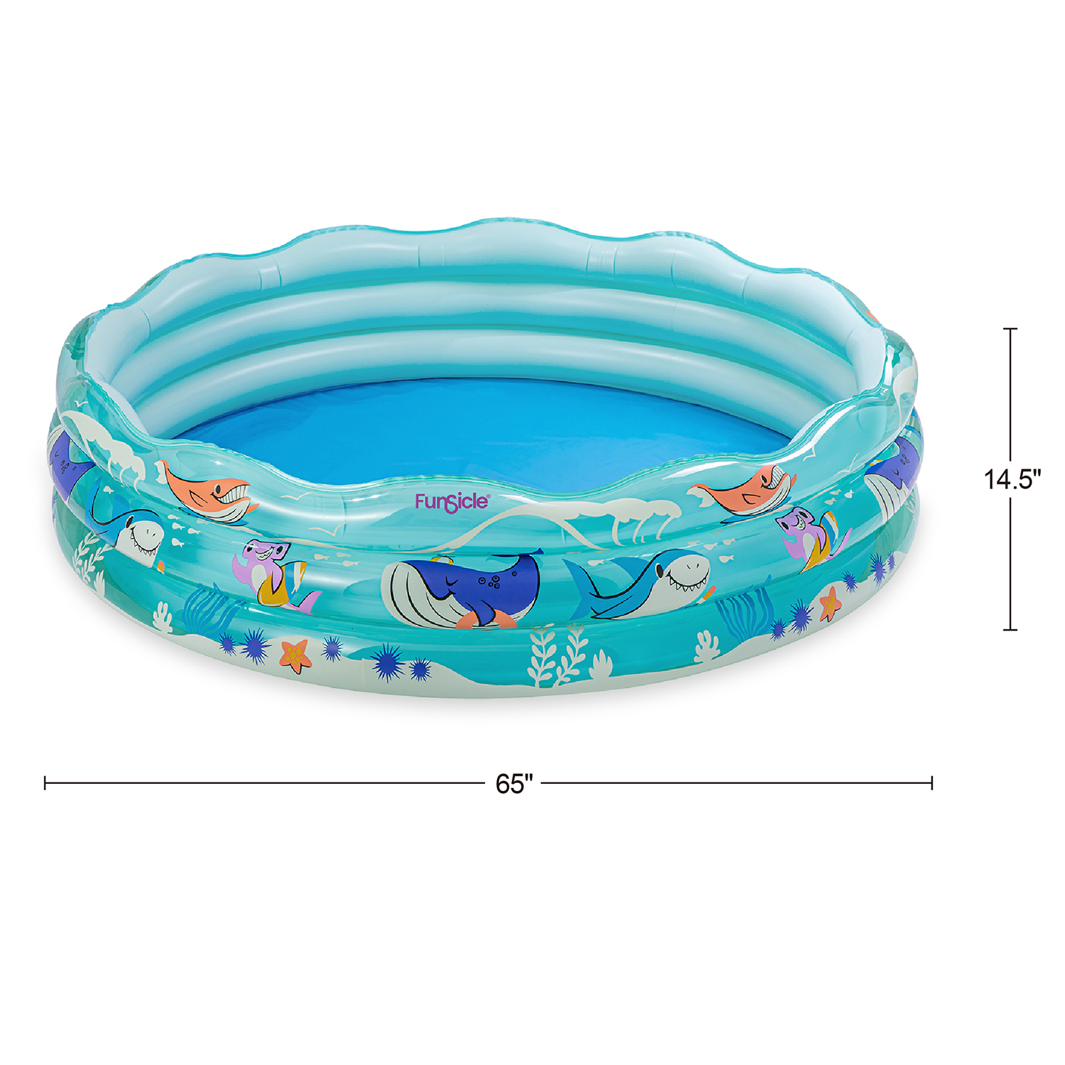 Foto 6 pulgar | Foto 5 | Alberca Circular Funsicle 442 L 165 x 37 cm