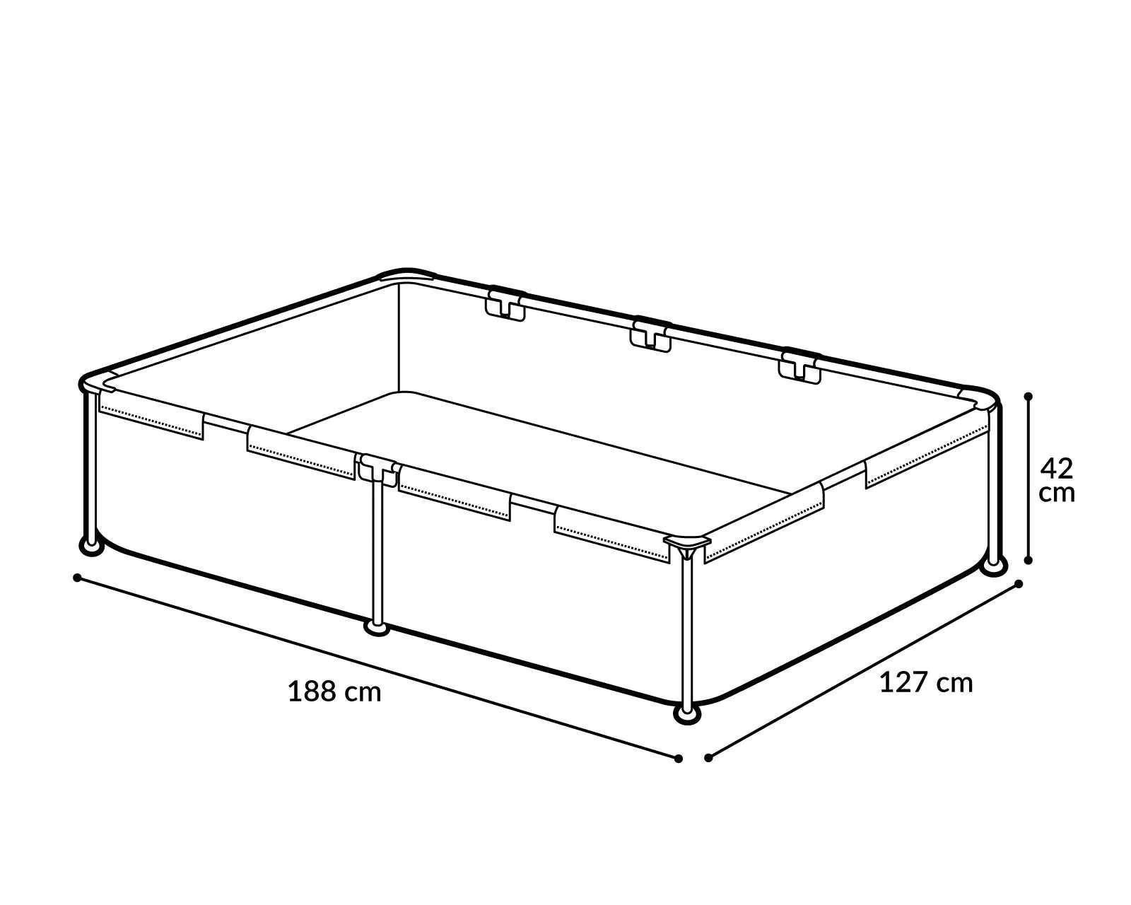 Foto 7 pulgar | Foto 6 | Alberca Rectangular Avenli 1125 L