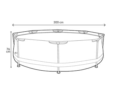 Foto 5 | Foto 5 | Alberca Rígida Redonda Avenli 4383 Litros 300 x 76 cm