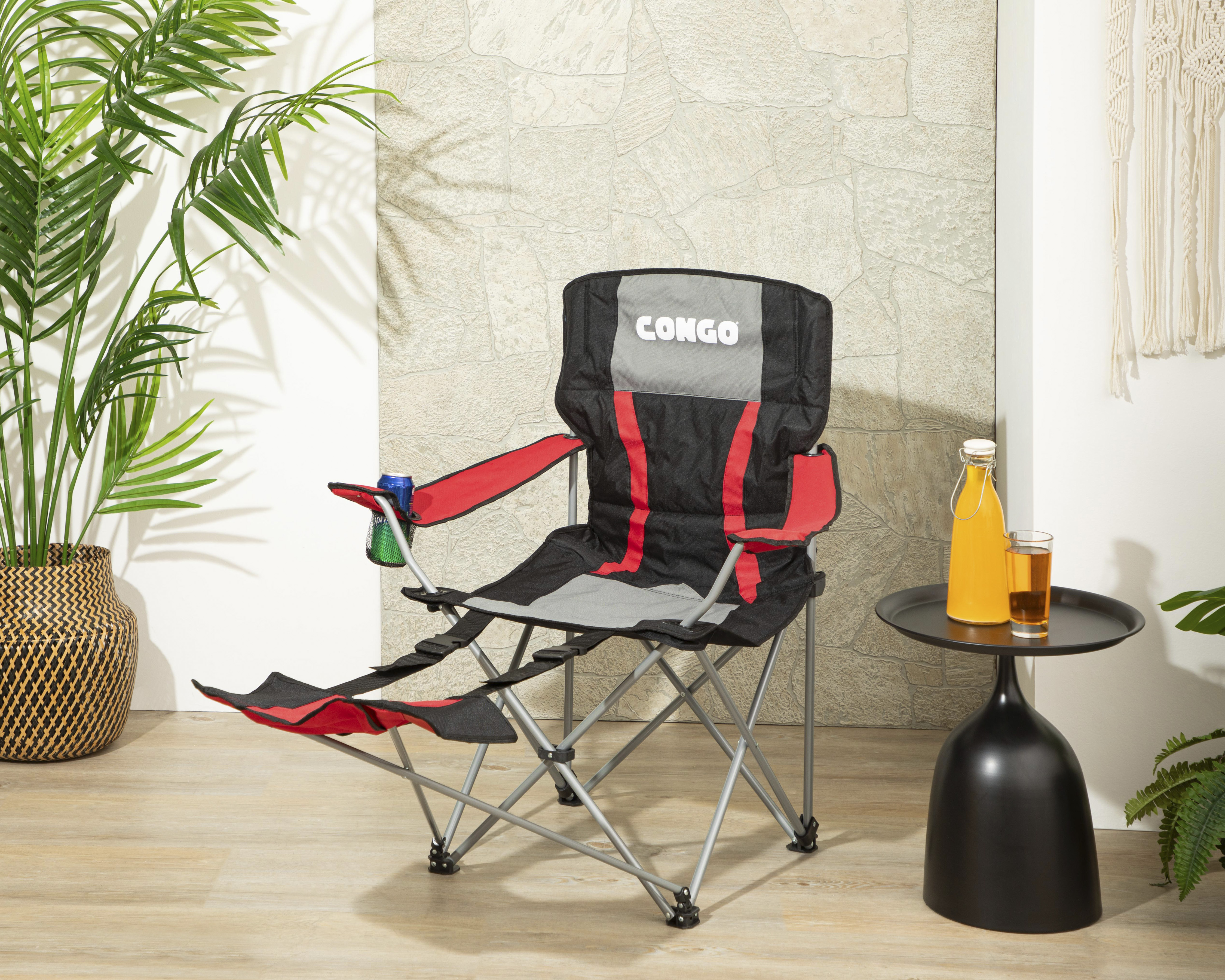 Silla Congo Plegable Negra