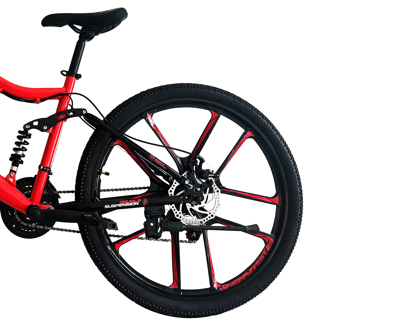 Foto 5 pulgar | Foto 4 | Bicicleta de Montaña Rising Bike Tiger Rodada 27.5 Rojo