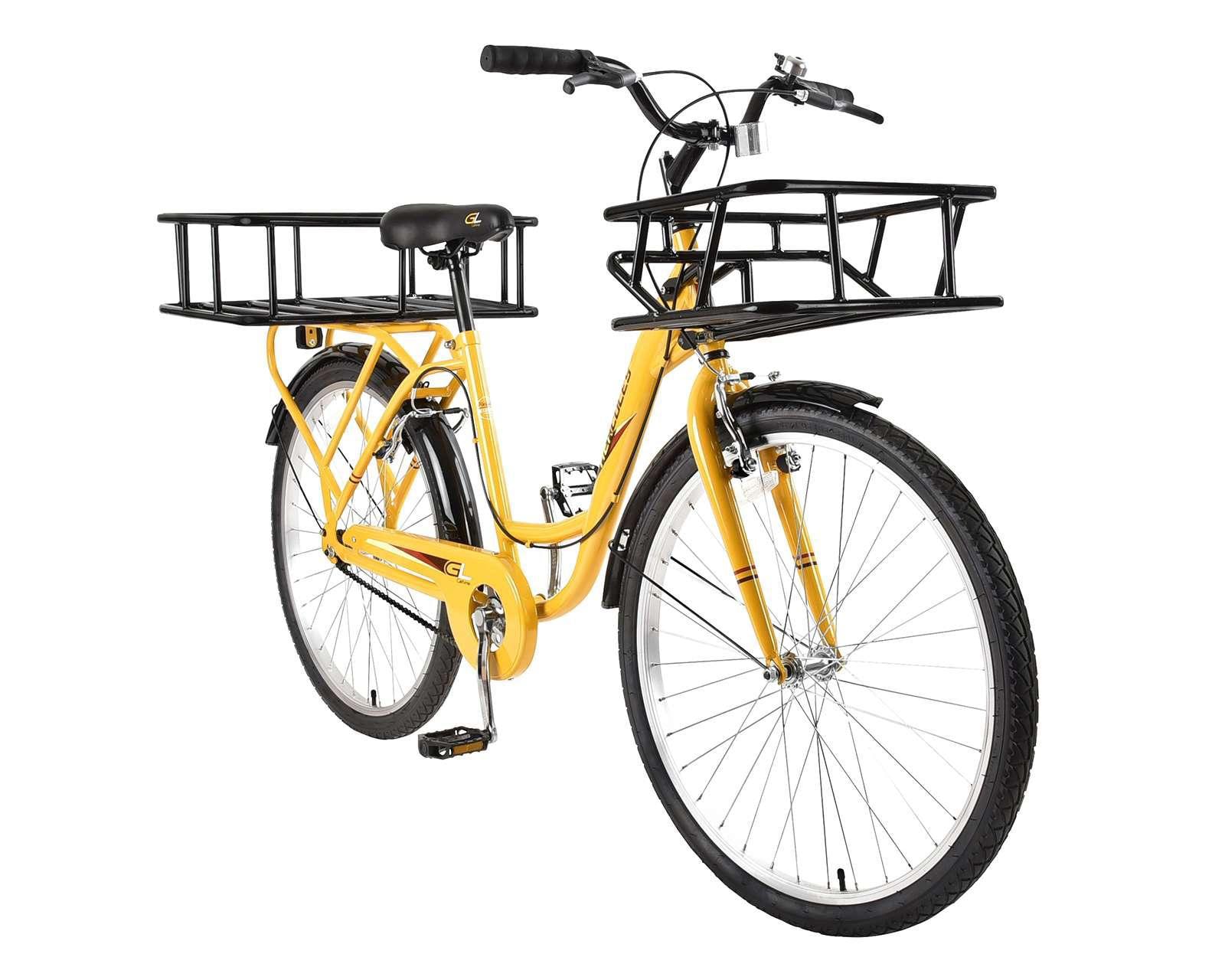 Foto 1 | Foto 1 | Bicicleta Urbana GL California Cargo 26" Amarilla