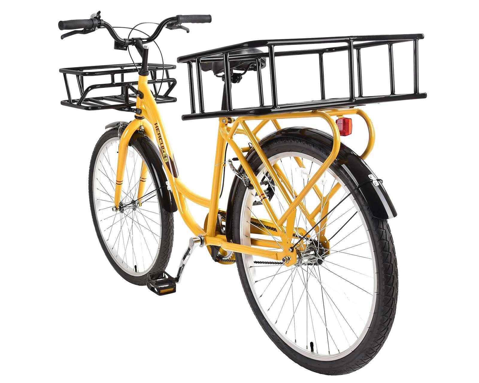 Foto 5 pulgar | Foto 4 | Bicicleta Urbana GL California Cargo 26" Amarilla