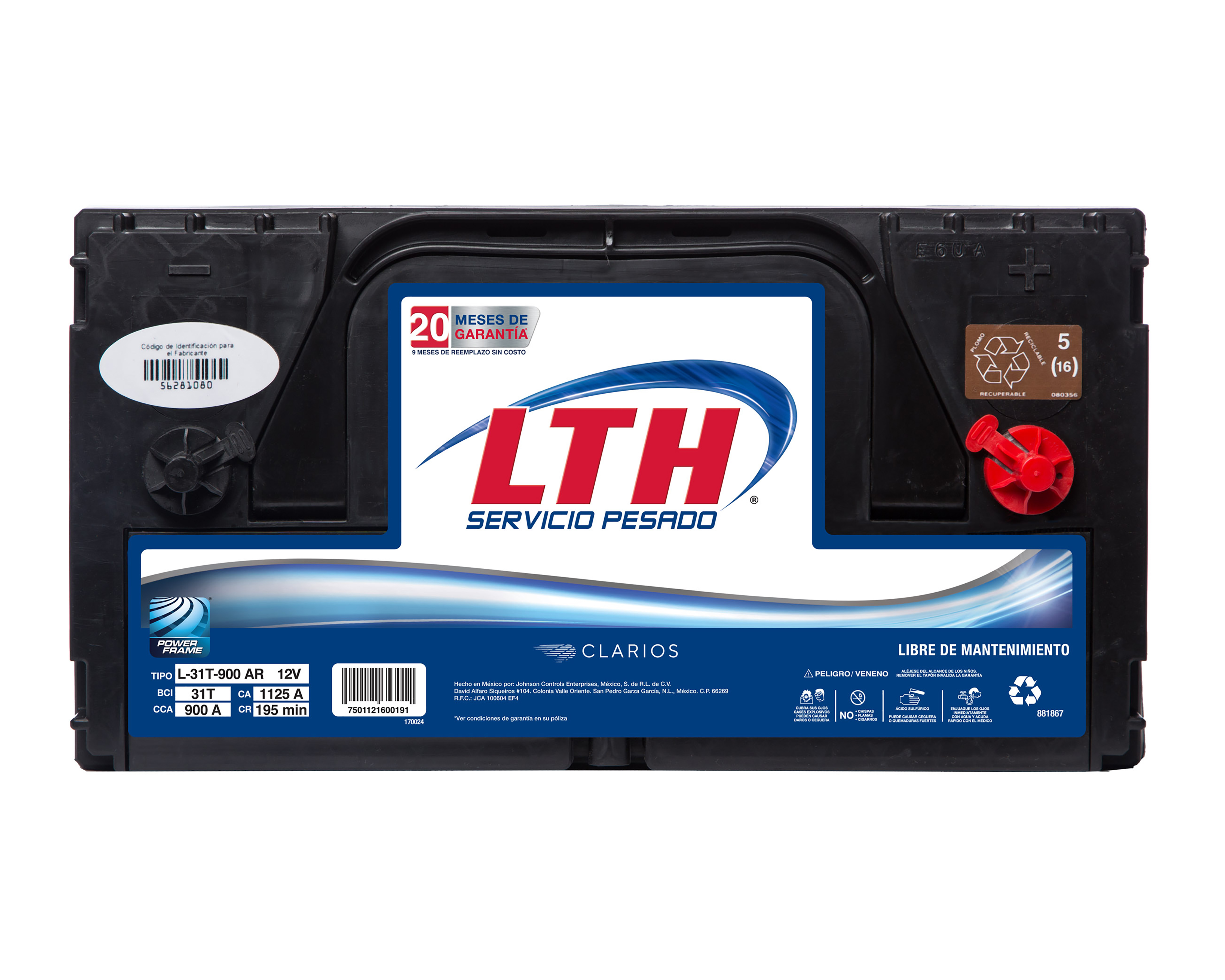 Foto 8 | Foto 8 | Acumulador LTH L-31P-900 AR