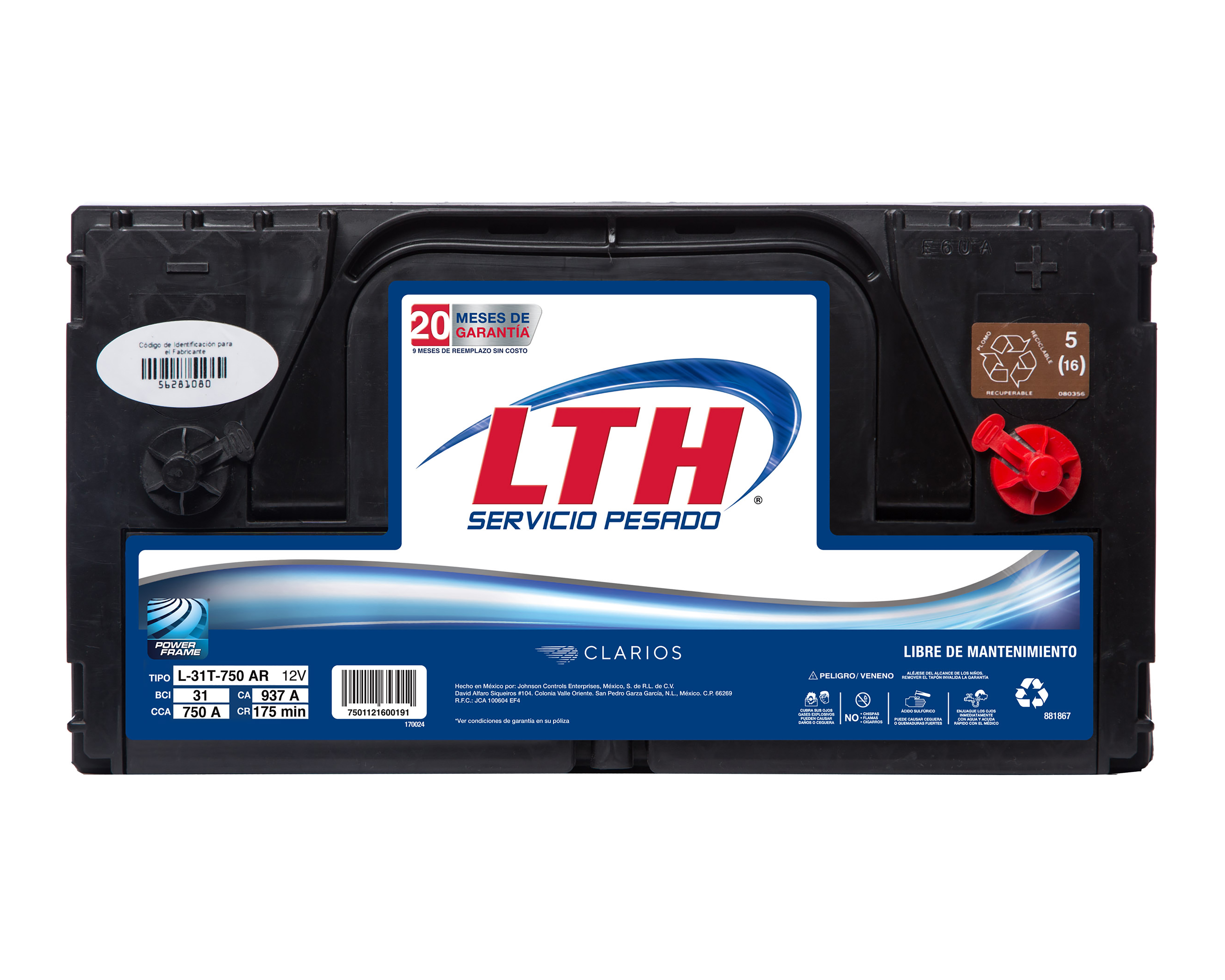 Foto 8 | Foto 8 | Acumulador LTH L-31P-750