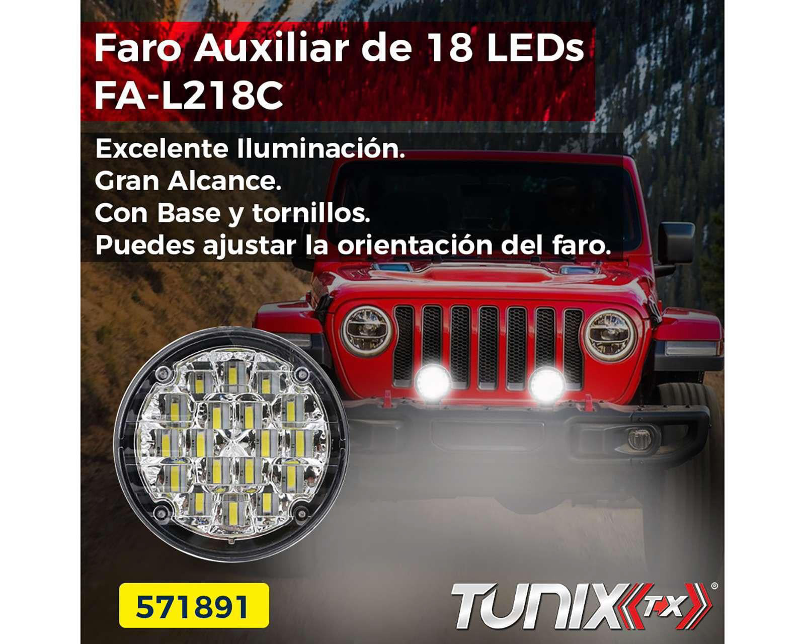 Foto 4 pulgar | Foto 3 | Faros Led Tunix