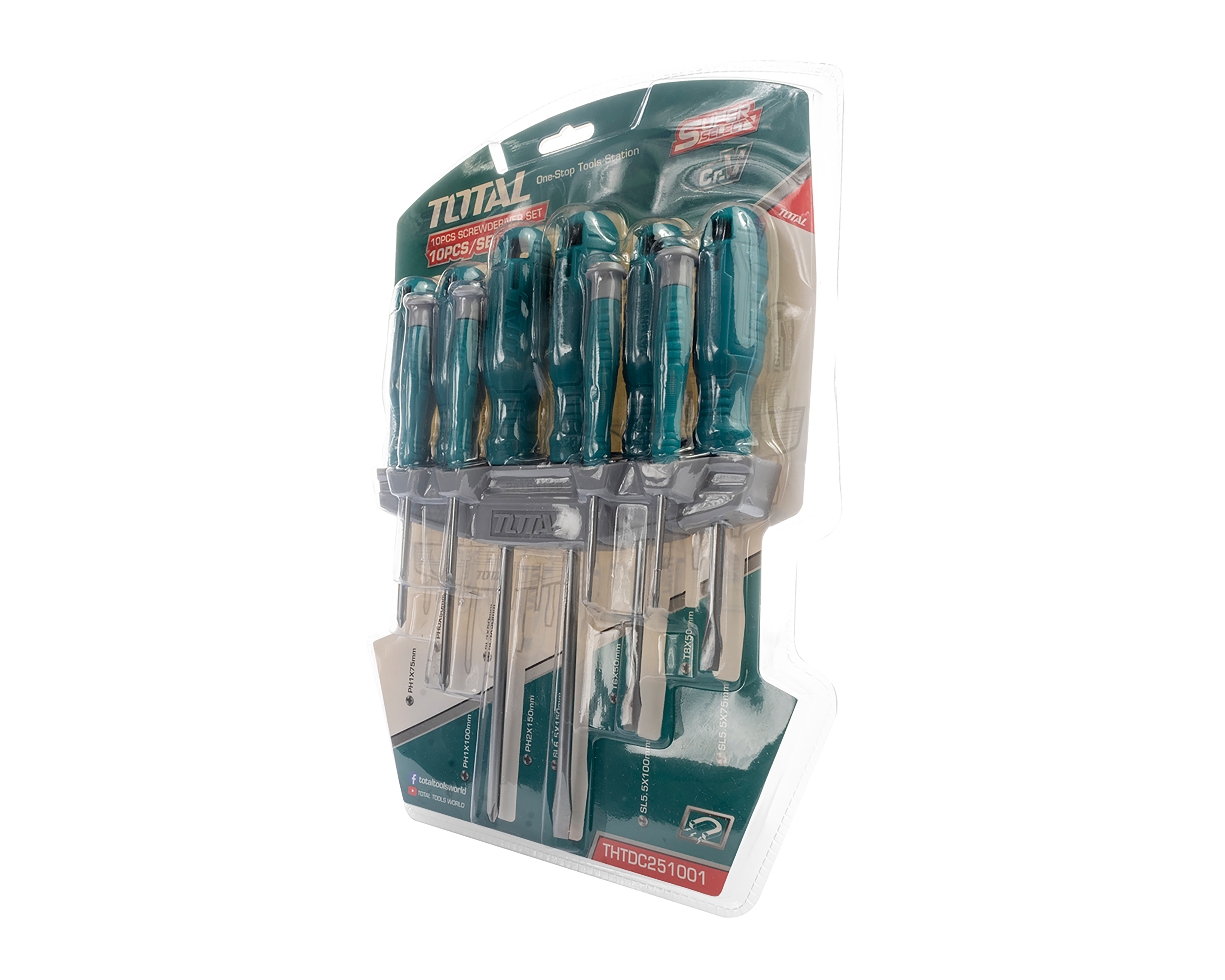 Foto 4 pulgar | Foto 3 | Juego de Desarmadores Total 619408 10 Piezas