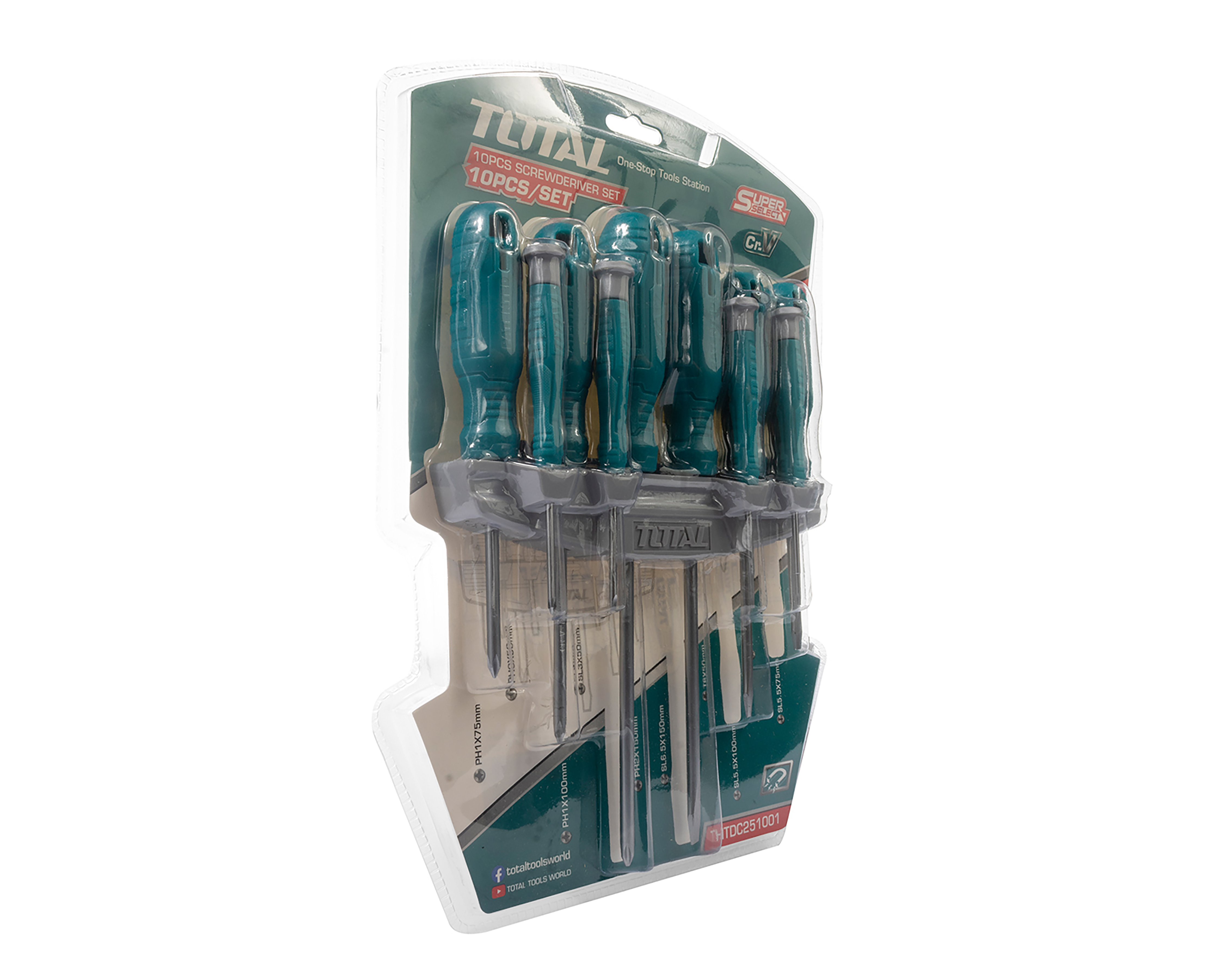 Foto 5 pulgar | Foto 4 | Juego de Desarmadores Total 619408 10 Piezas