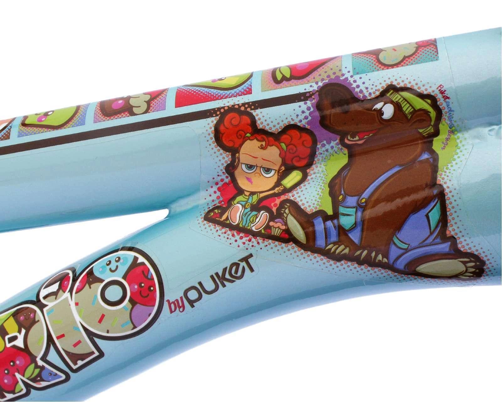 Foto 5 | Foto 5 | Bicicleta Infantil Puket Lime 16" Azul