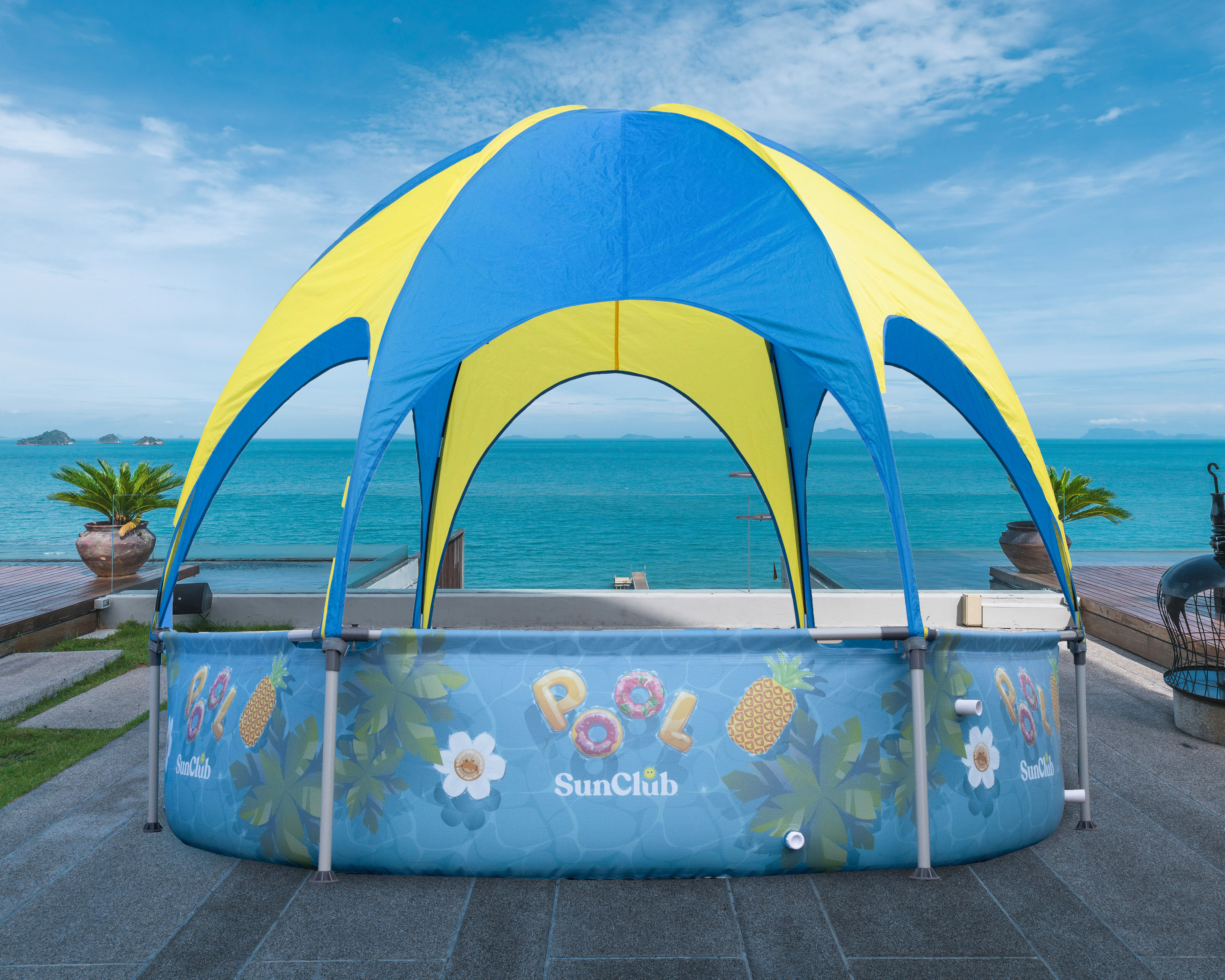 Foto 8 pulgar | Foto 7 | Alberca Infantil Hexagonal SunClub 1917 L 240 x 51 cm