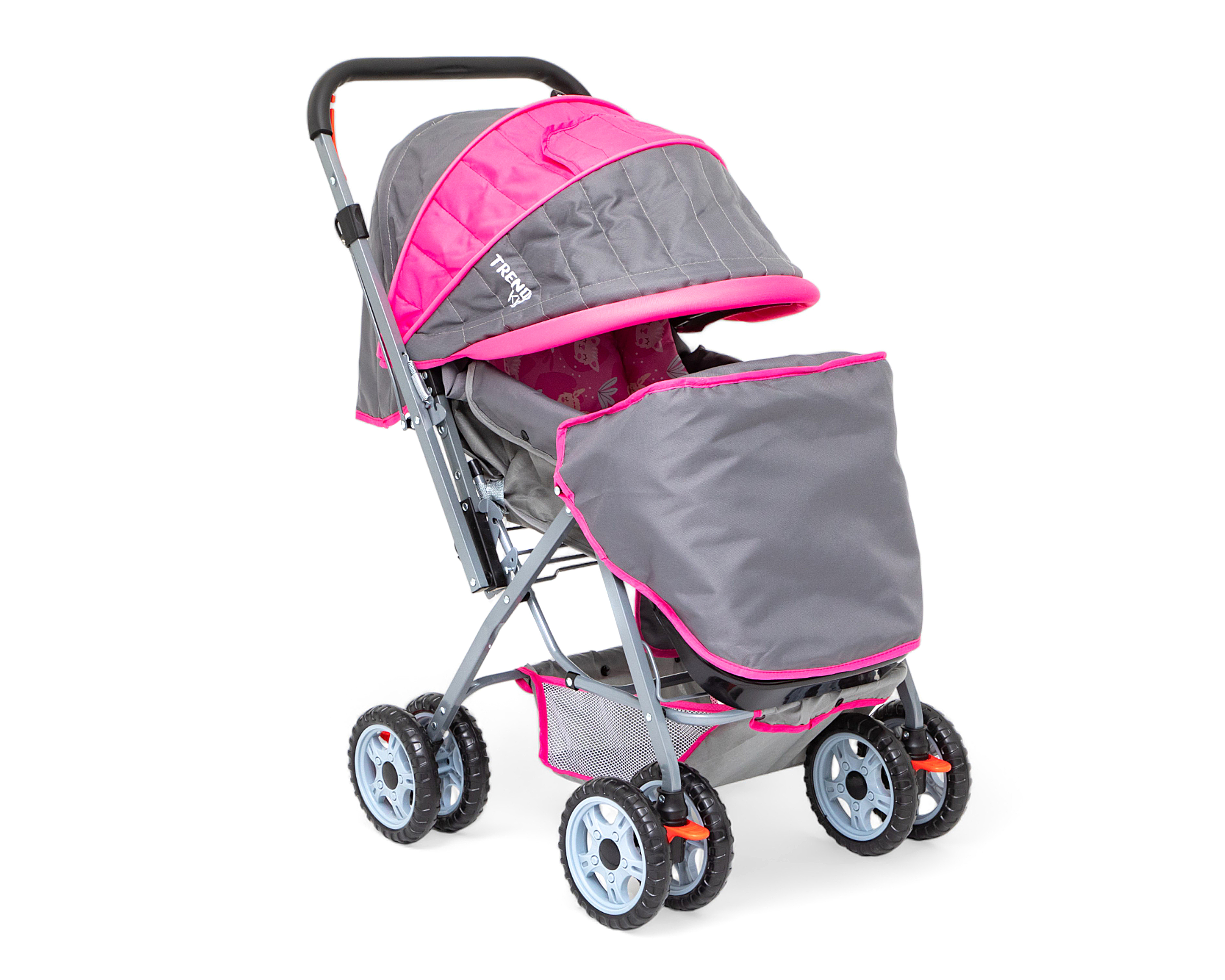Foto 2 pulgar | Foto 1 | Carriola Trendy Kids Sonic Reversible Gris