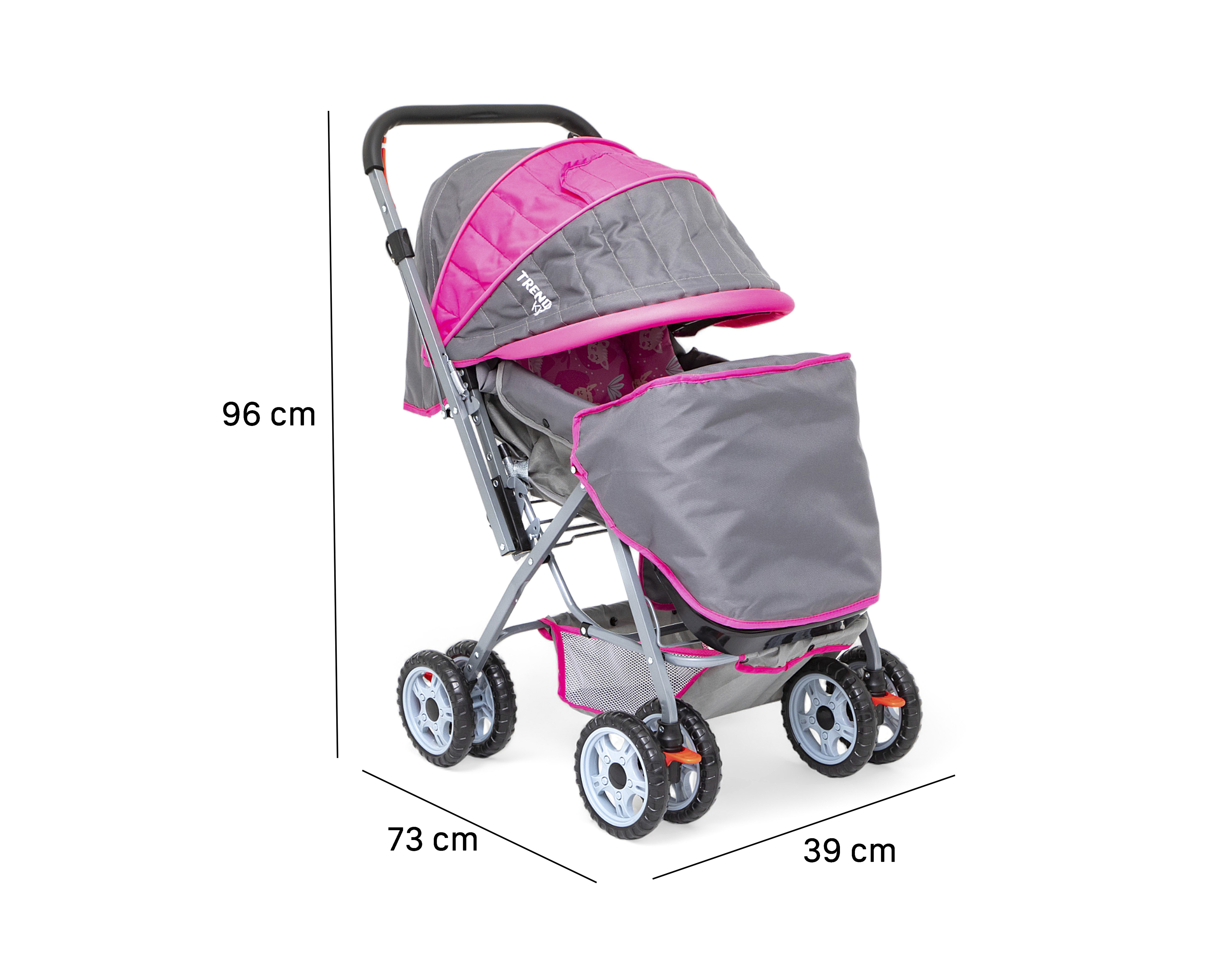 Foto 8 pulgar | Foto 8 | Carriola Trendy Kids Sonic Reversible Gris