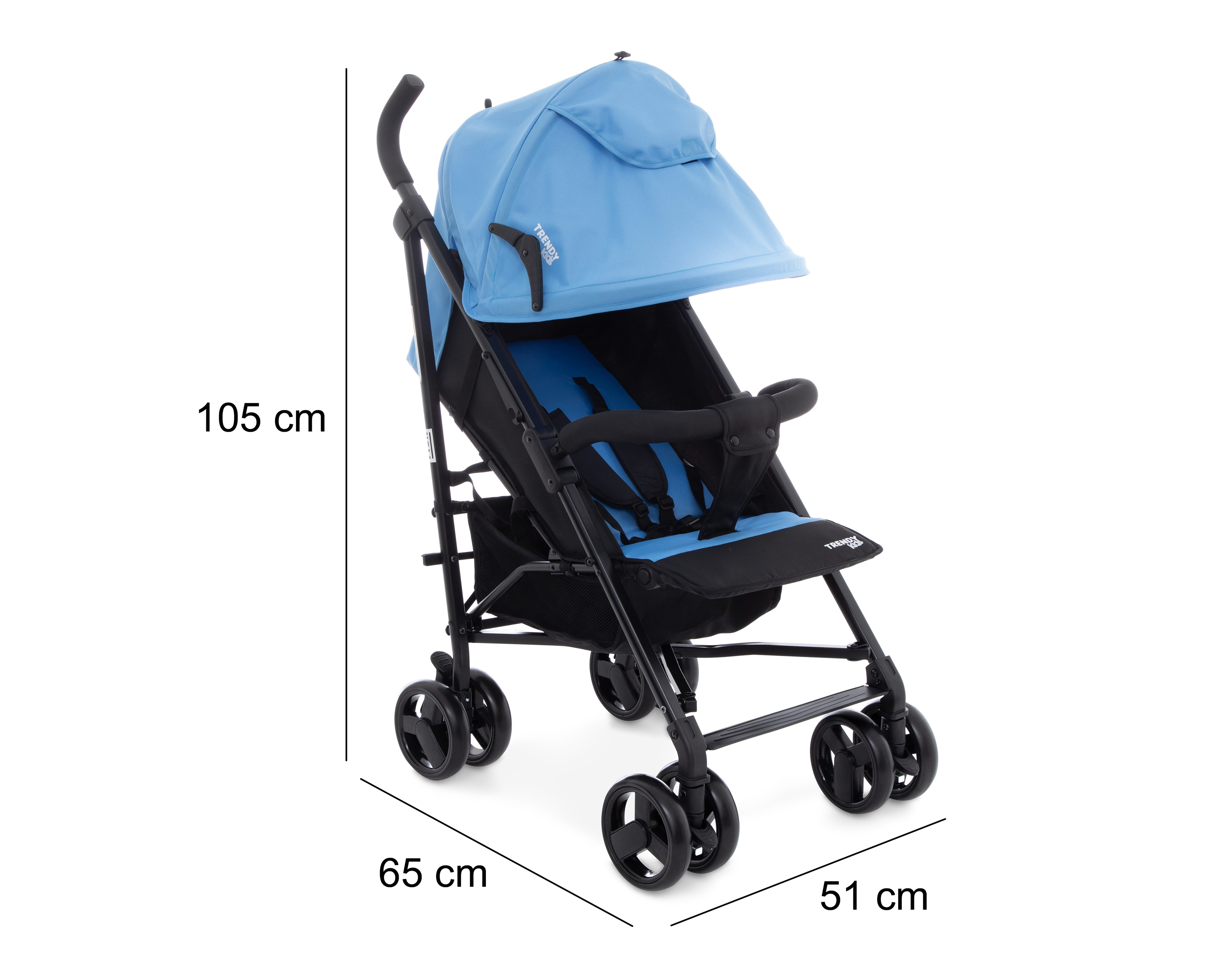 Foto 6 | Foto 6 | Carriola Trendy Kids Cross Azul