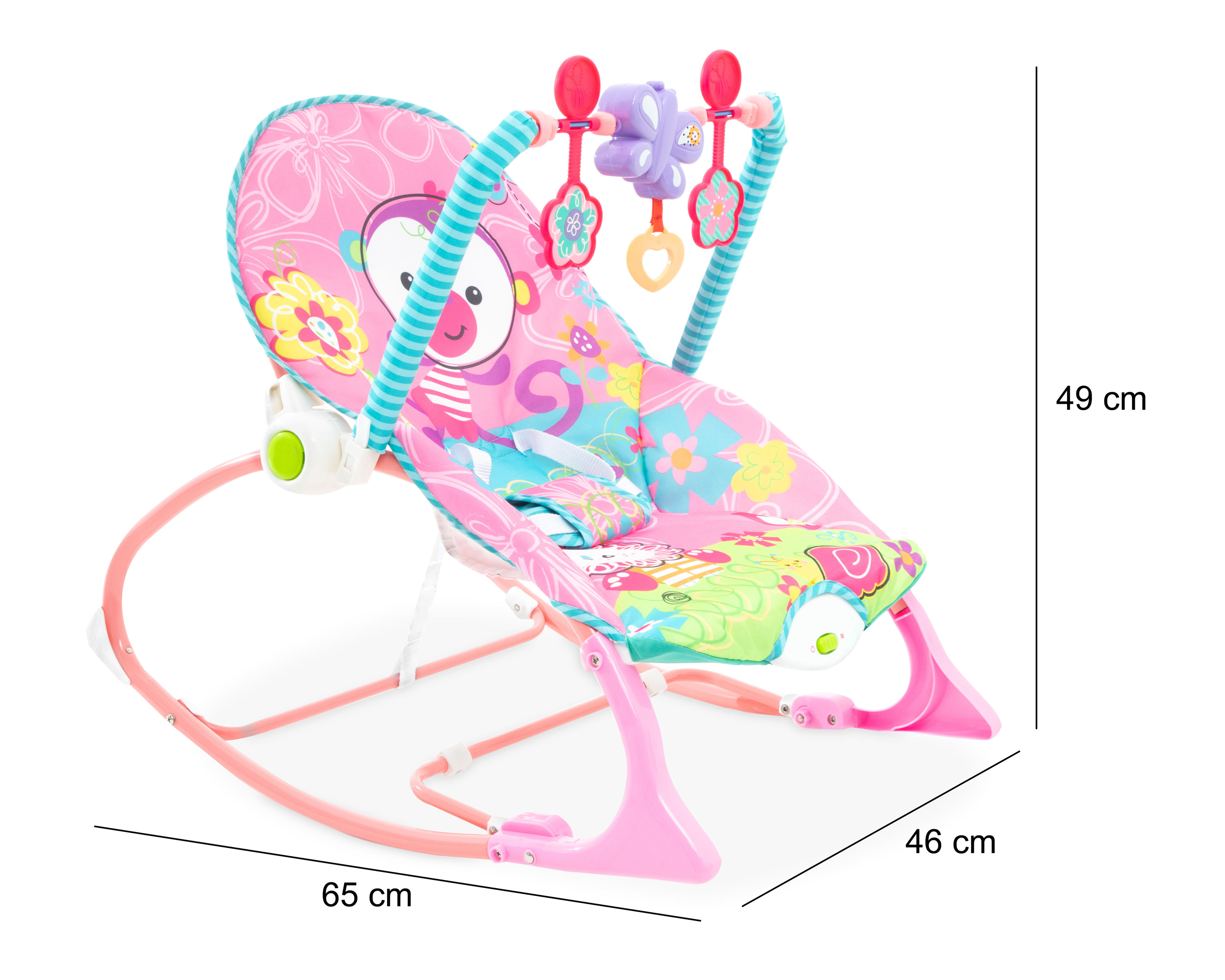 Foto 6 pulgar | Foto 5 | Bouncer Baby Colors BZ209740 Rosa