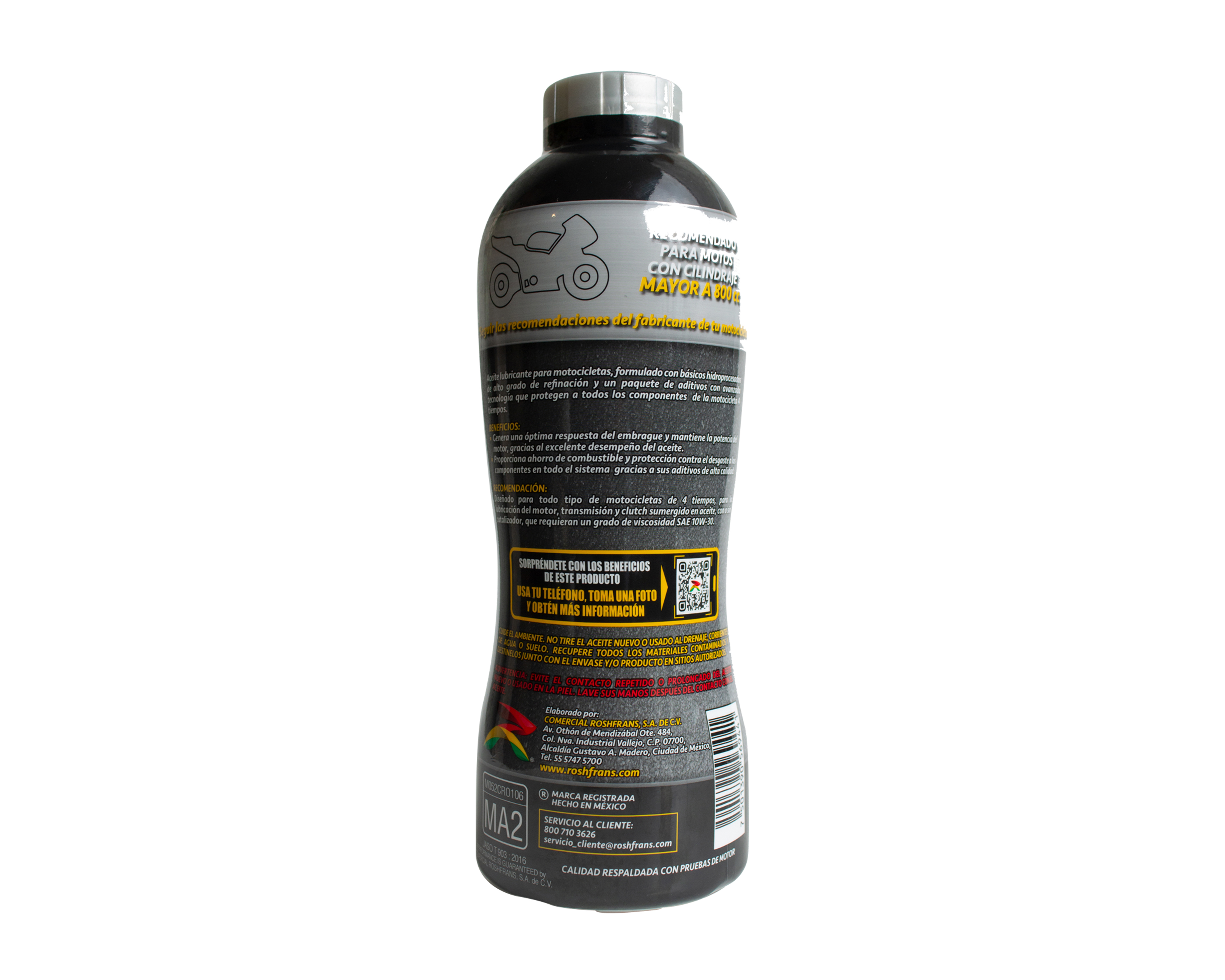 Foto 4 pulgar | Foto 3 | Aceite Roshfrans para Motor de Motocicleta 950 ml